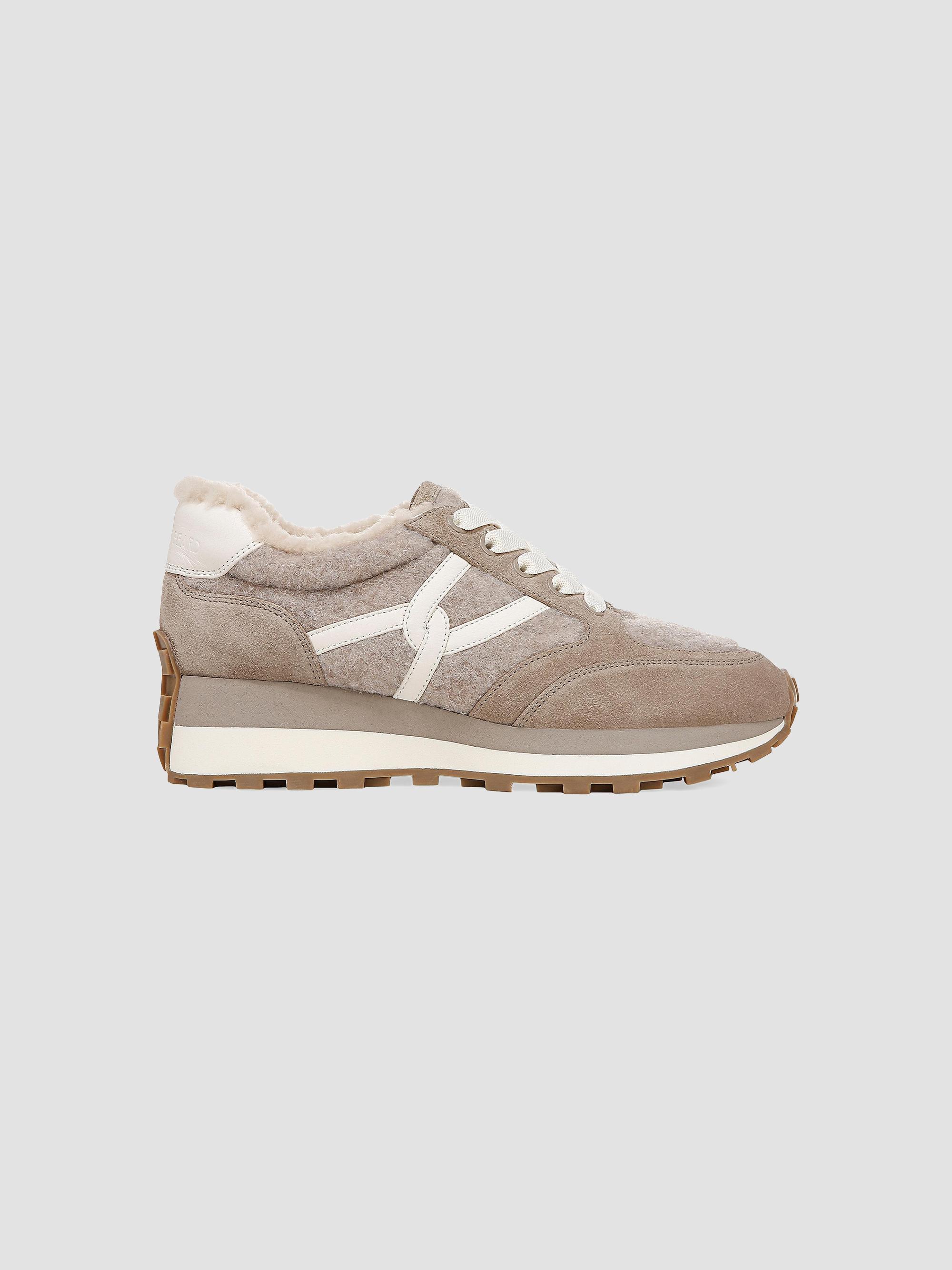 Veronica Beard Women's Valentina-3 Shearling-Lined Sneakers - Cobblestone | Thumbnail 5