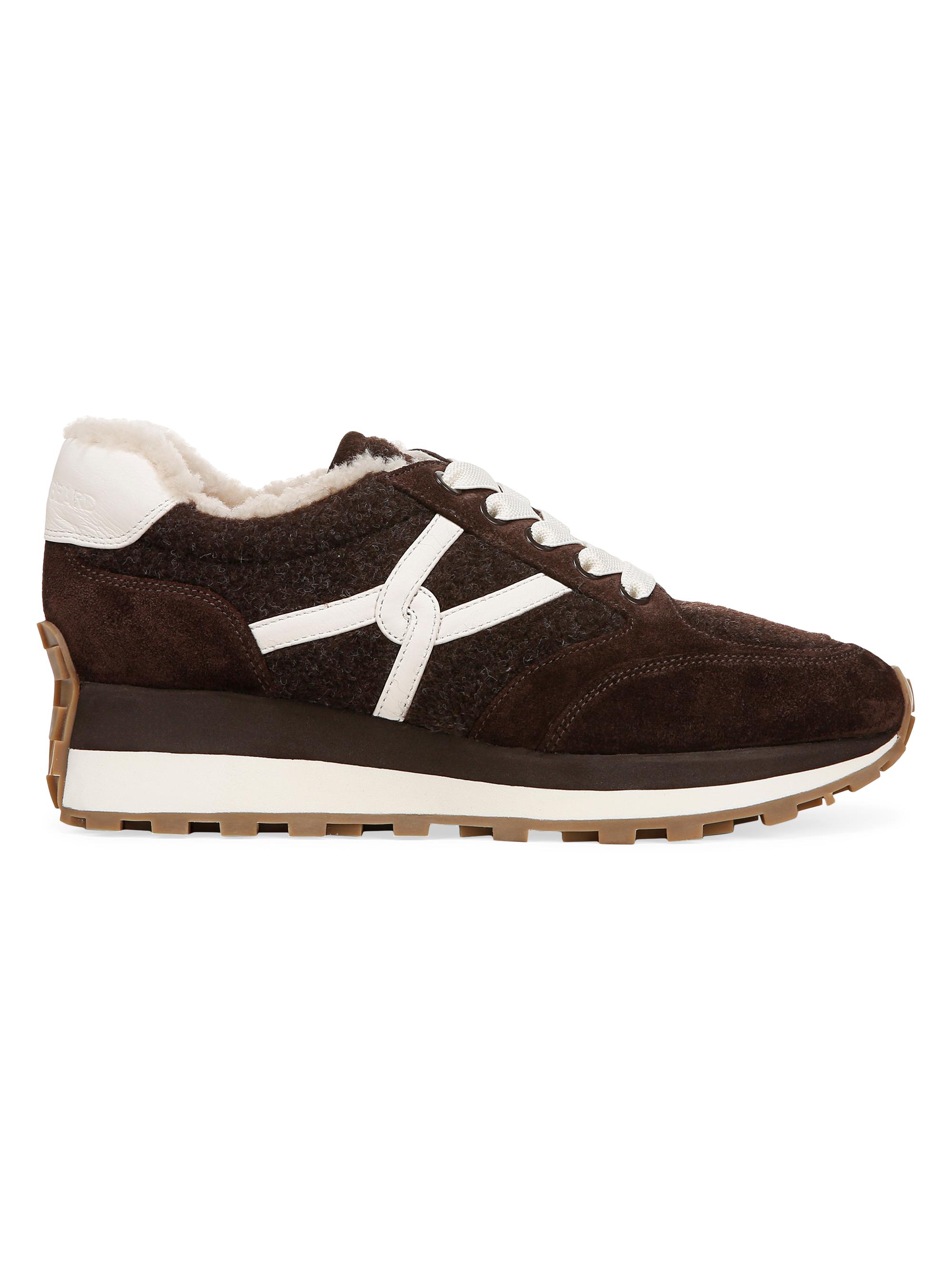 Veronica Beard Women's Valentina-3 Shearling-Lined Sneakers - Cobblestone