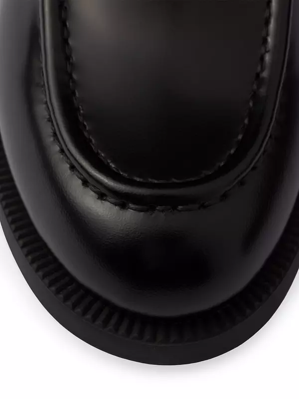 Shop Prada Brushed Leather Loafers | Saks Fifth Avenue Shop Prada Brushed Leather Loafers | Saks Fifth Avenue