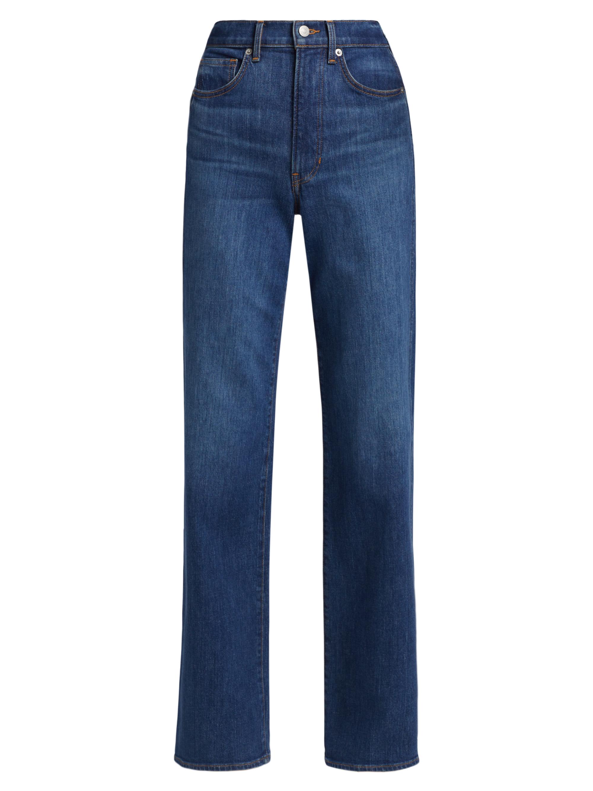 Veronica Beard Women's Taylor High-Rise Wide-Leg Jeans - Bright Blue