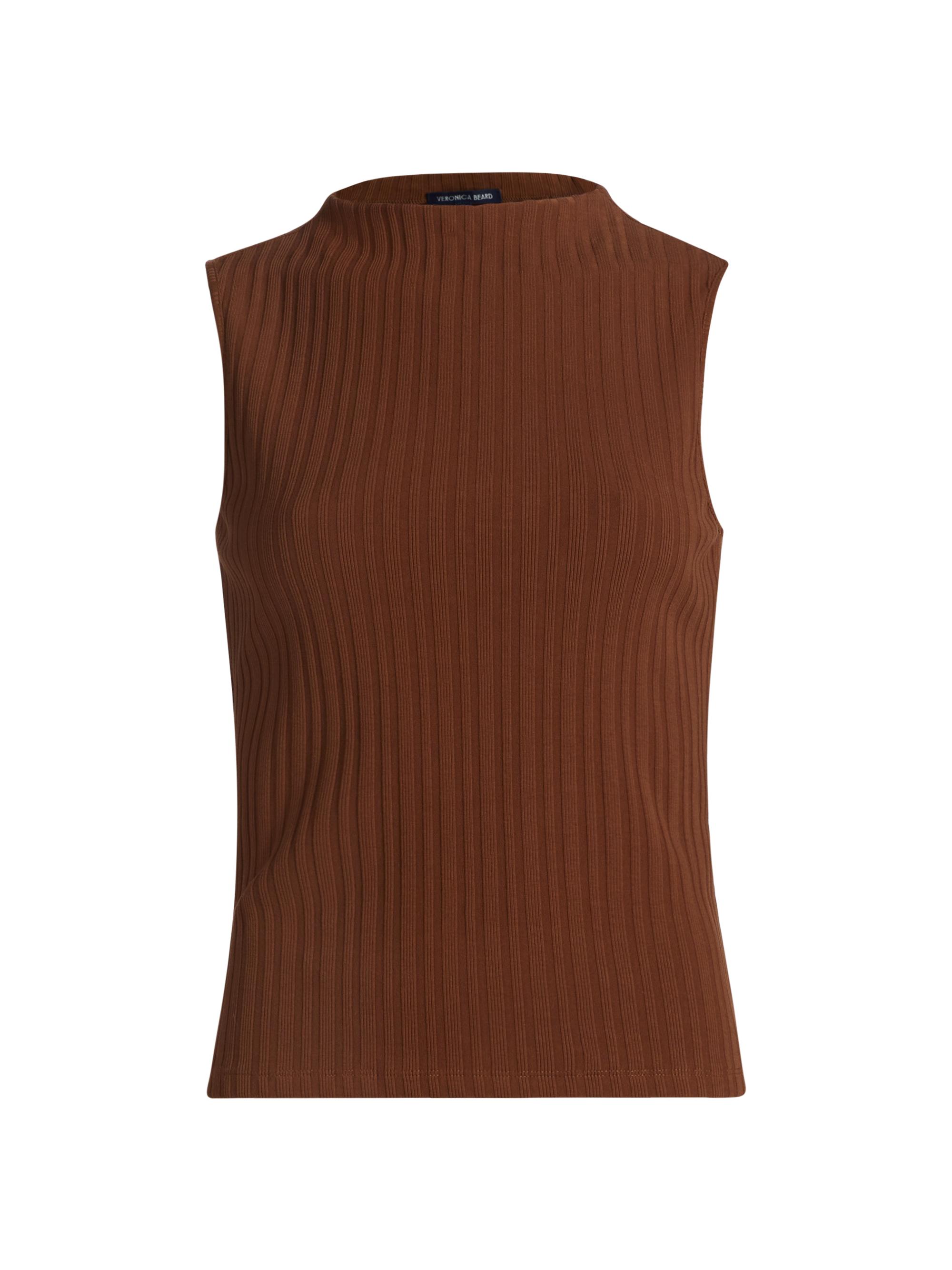 Veronica Beard Women's Alora Sleeveless Top - Dark Cocoa