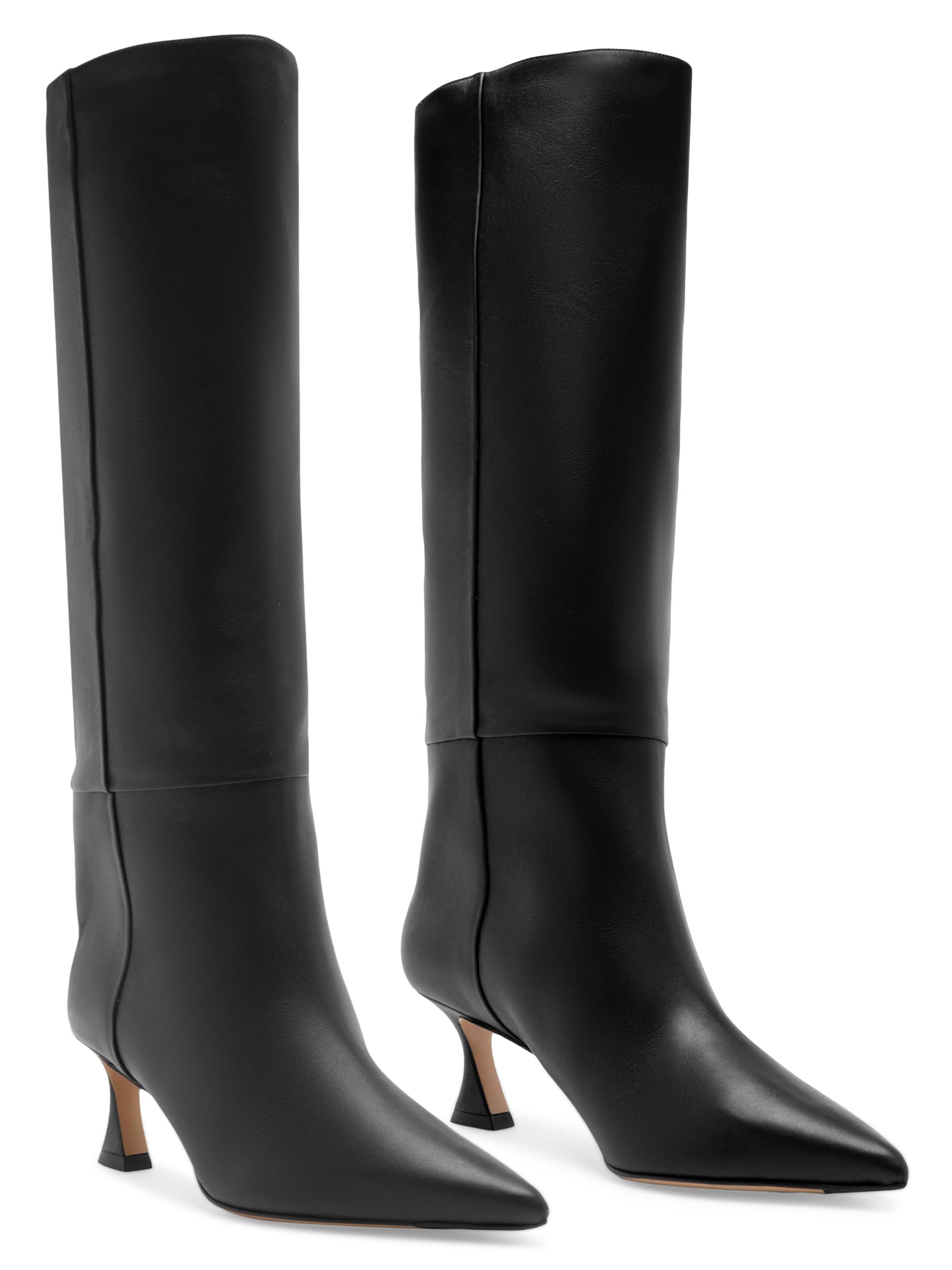 Alexandre Birman Women's Brena 60MM Leather Boots - Black