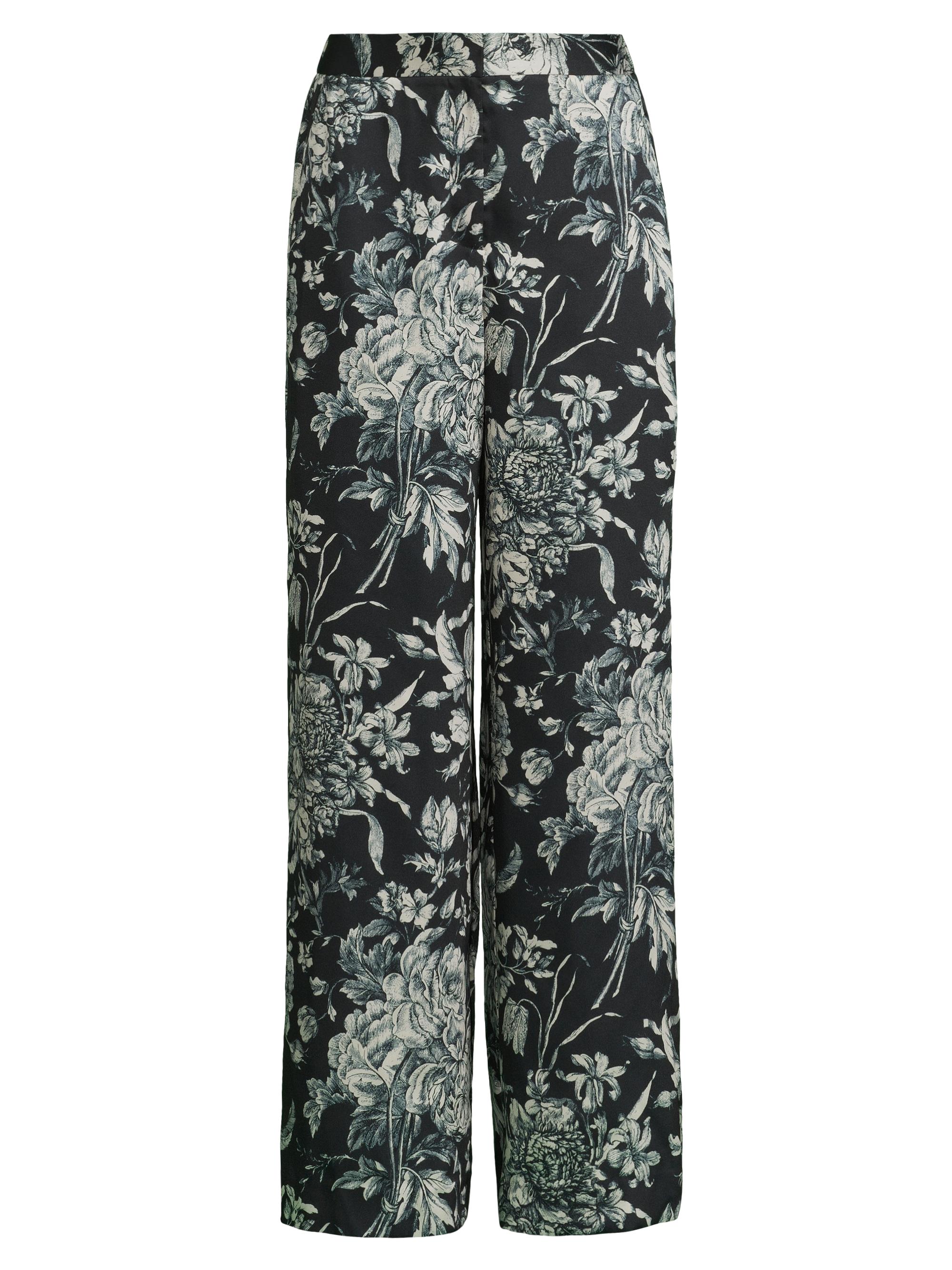 Ungaro Women's Clea Floral Wide-Leg Pants - Black Multi