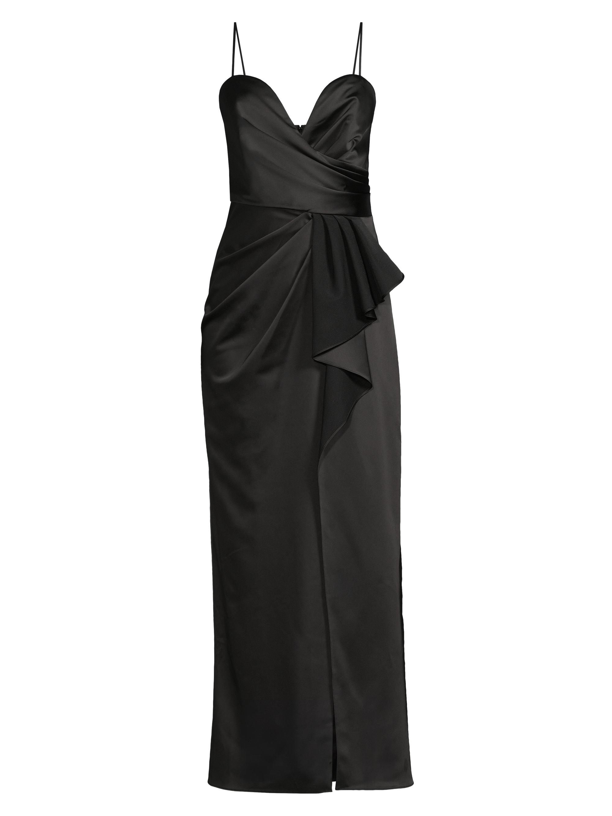 Ungaro Women's Freya Ruffled Satin Gown - Black