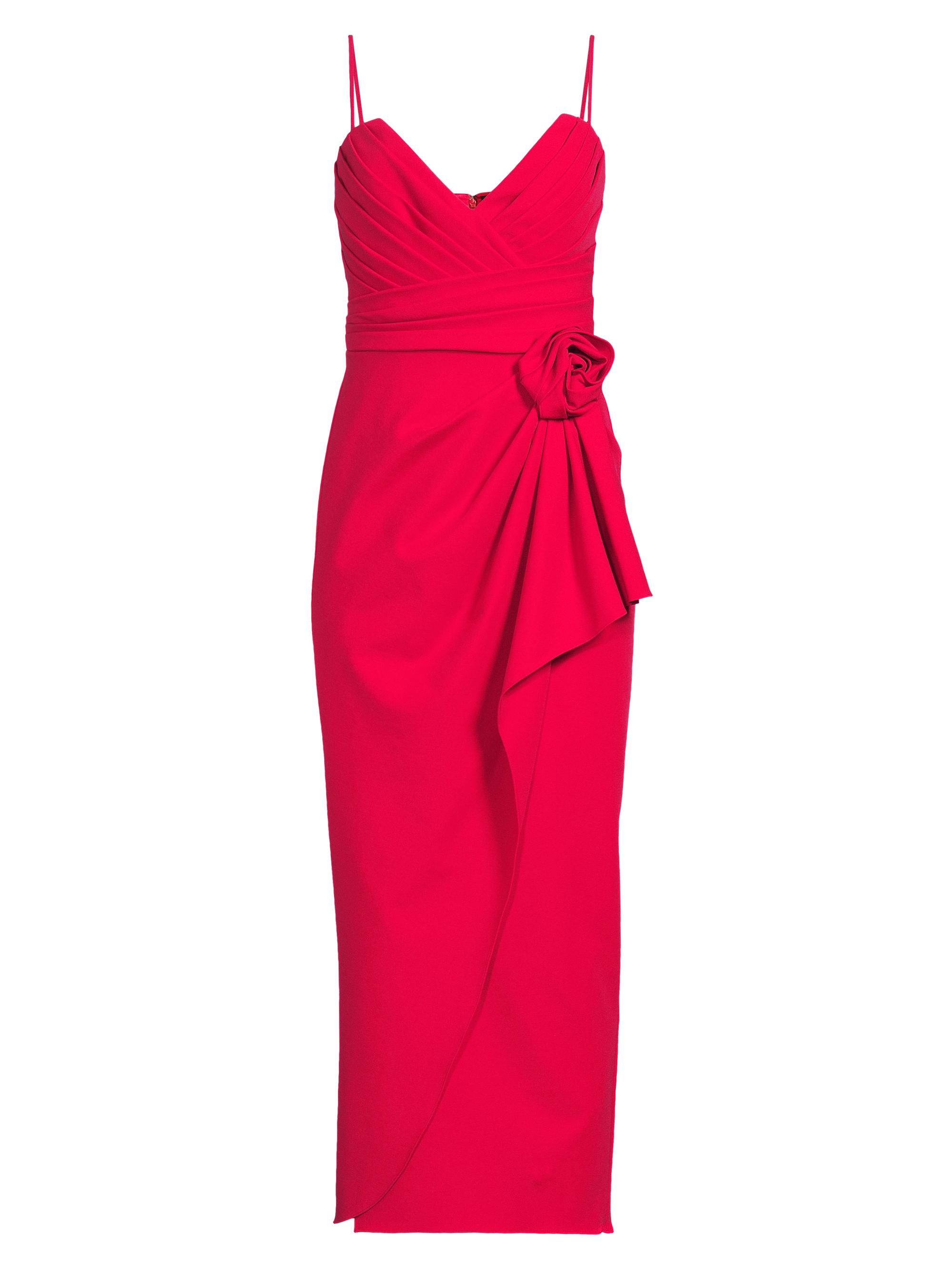 Ungaro Women's Lucia Pleated Bodice Midi-Dress - Rose