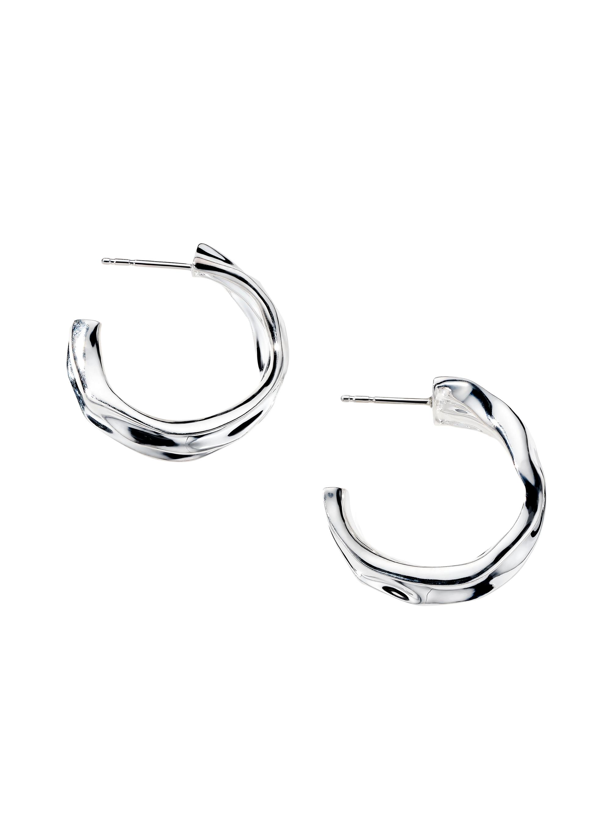 Ippolita Women's Classico Crush Sterling Silver Hoop Earrings - Silver