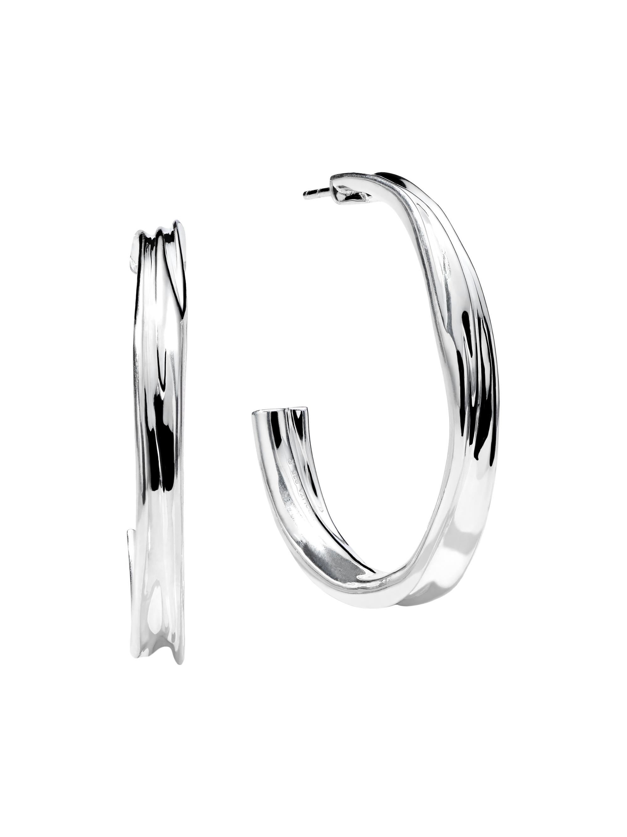 Ippolita Women's Classico Crush Sterling Silver Hoop Earrings - Silver