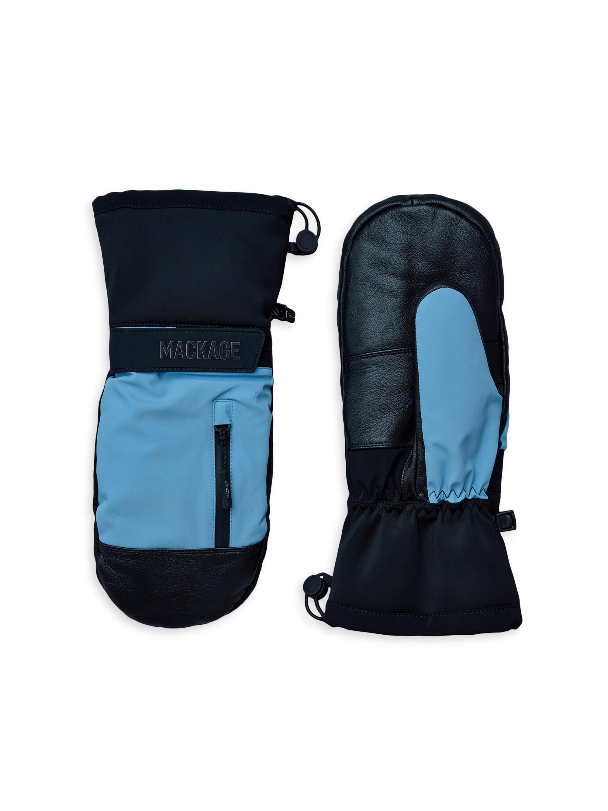 Mackage Women's Wynd Technical Drawcord Ski Gloves - Sky Blue
