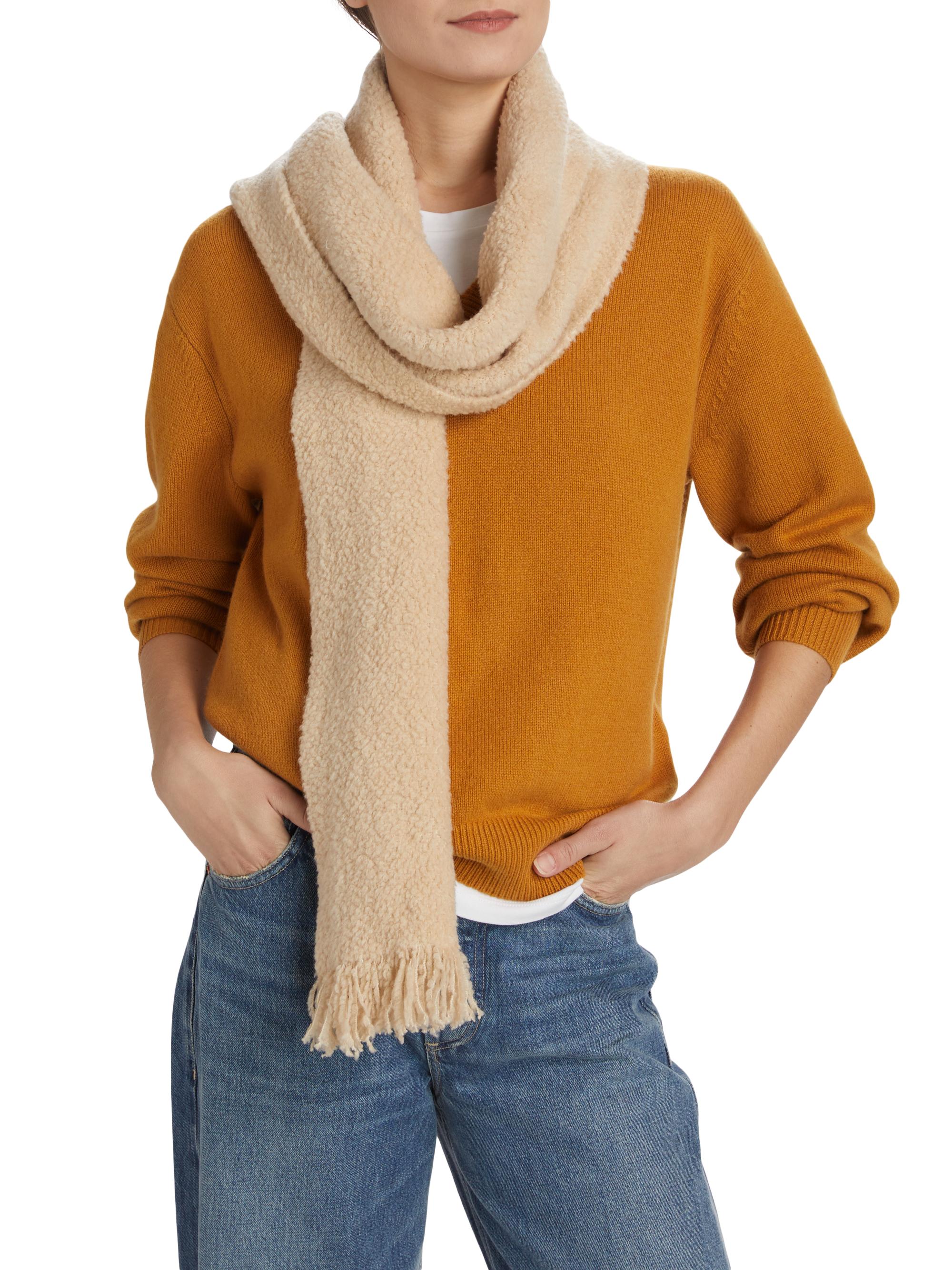 Jane Carr Women's New Beginnings The Teddy Wool-Blend Scarf - Natural