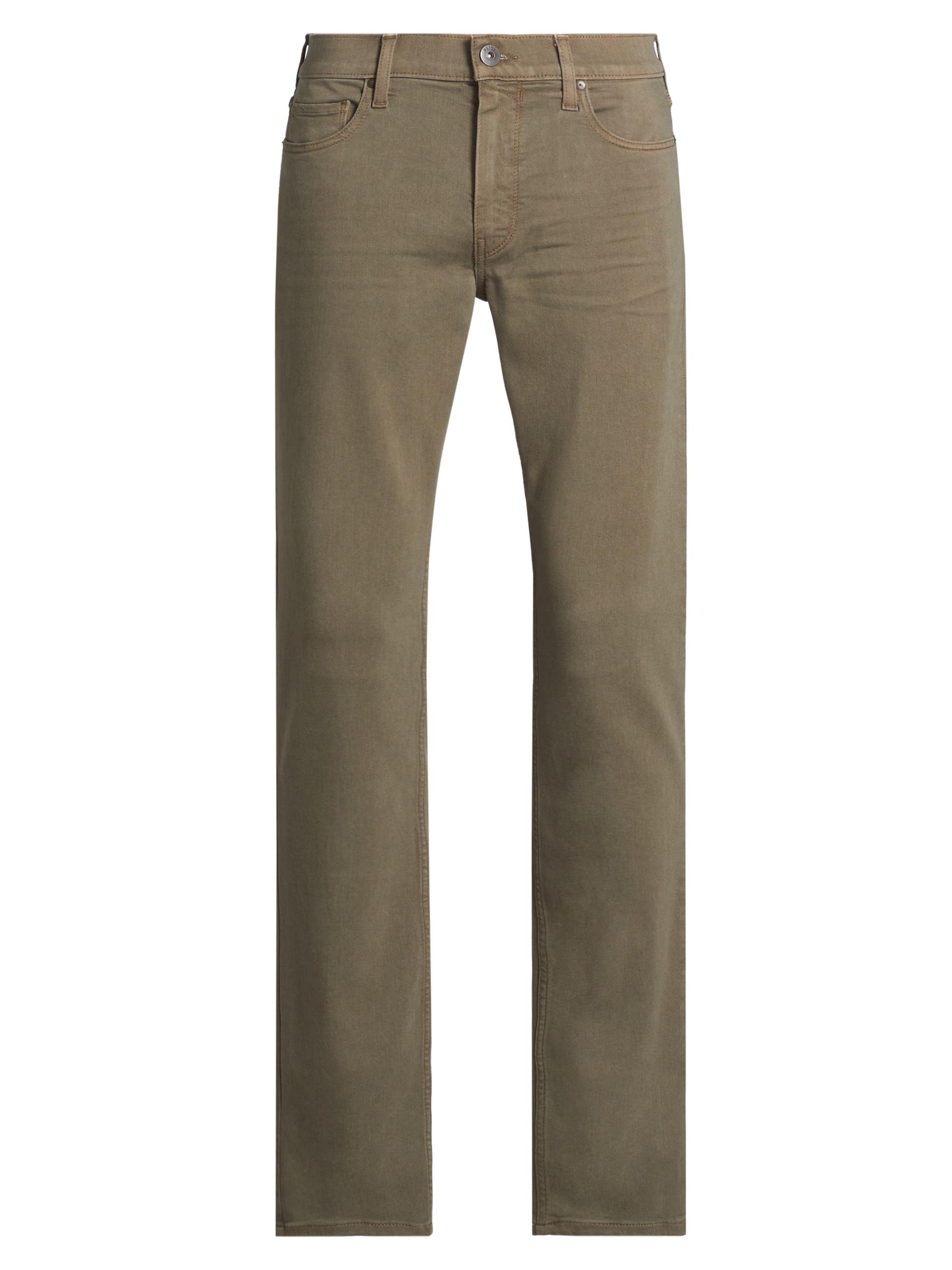 Paige Men's Lennox Slim Straight Jeans - Vintage Weathered Mushroom