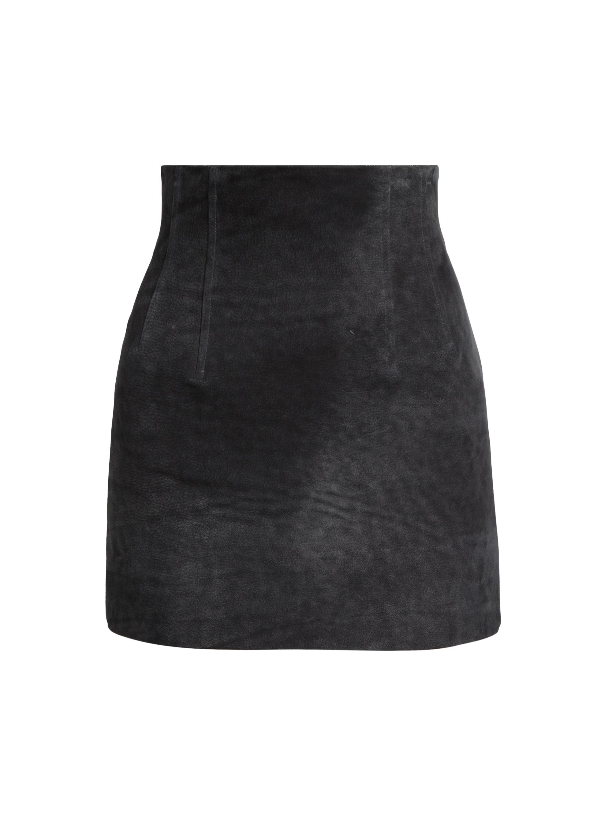 LaQuan Smith Women's Leather Corset Miniskirt - Black