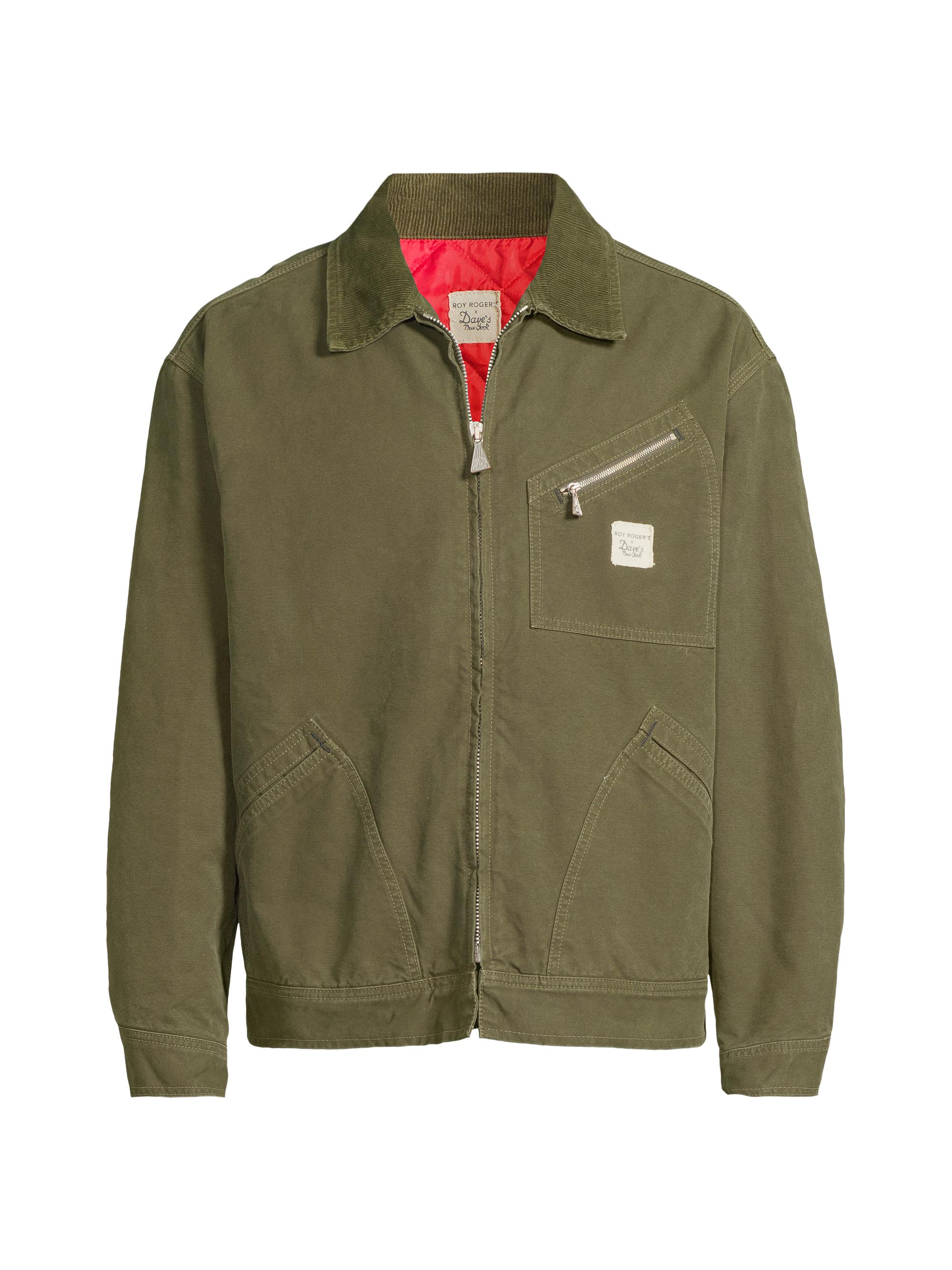 Roy Roger's x Dave's New York Men's  Cotton Canvas Jacket - Military Green