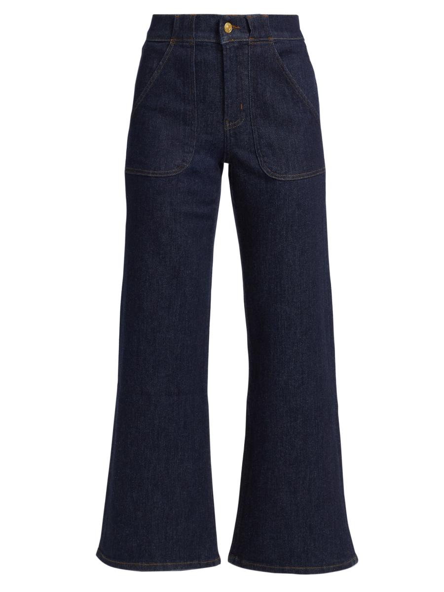 【BOK PLACE】Back Pocket Point Maxi Wide Fit Raw Denim PT XL Grey JP Mid Wide CS 950 | Women | Bik Bok