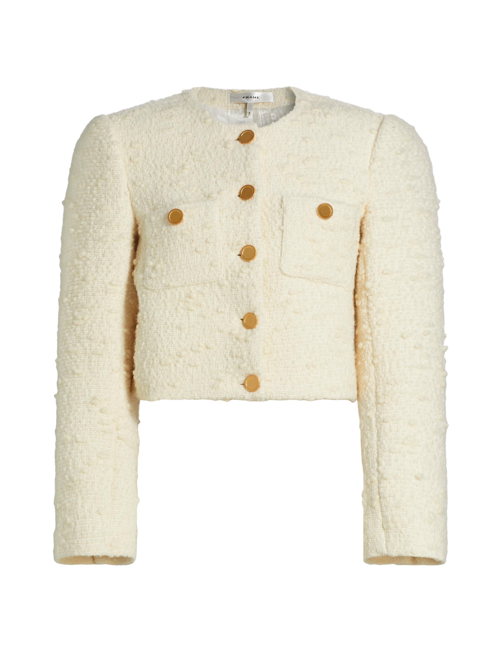 ジャケット・アウター herlipto Boucle Jacket Frame Bouclé Crop