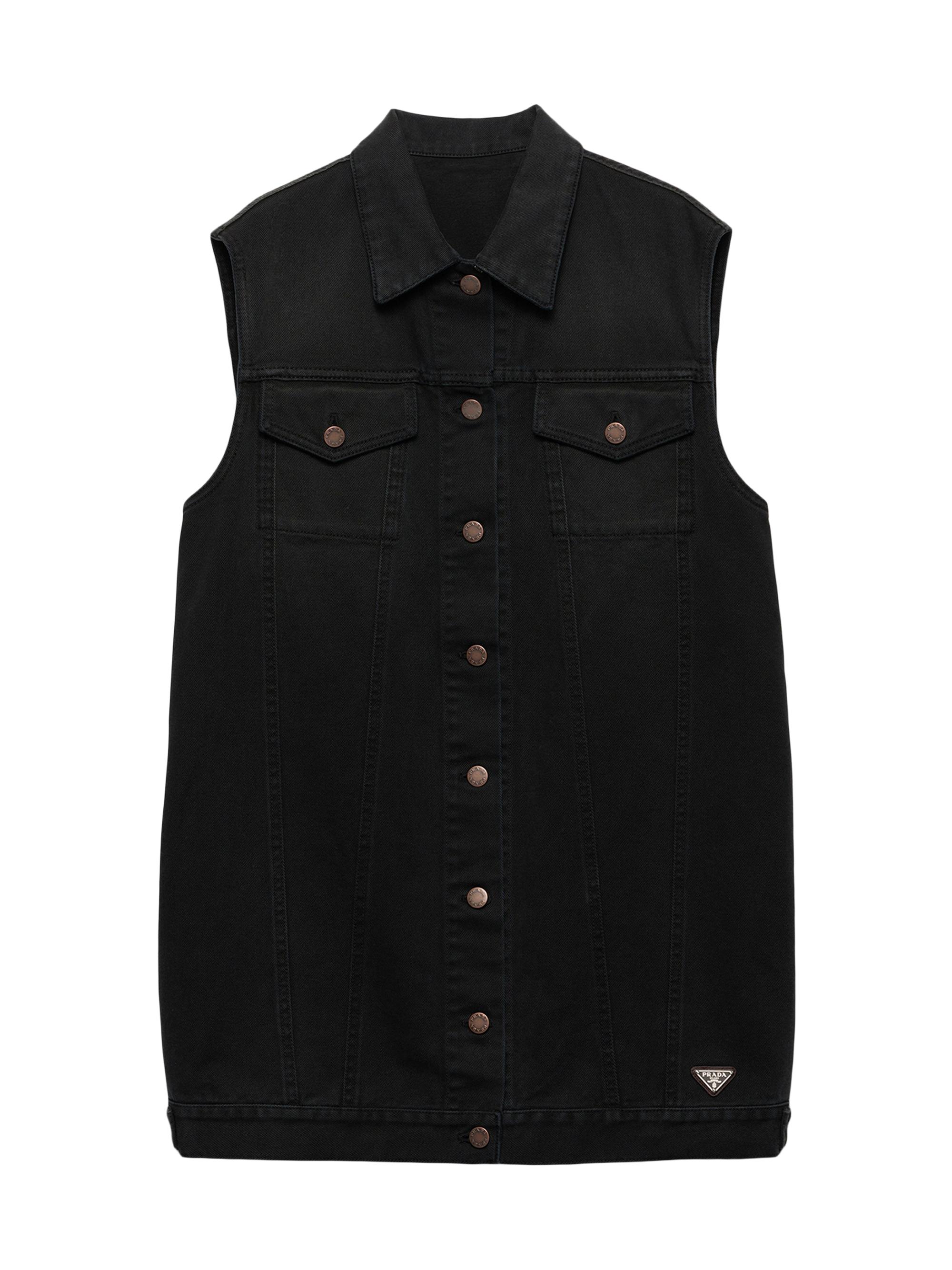 Prada Women's Denim Mini-Dress - Black