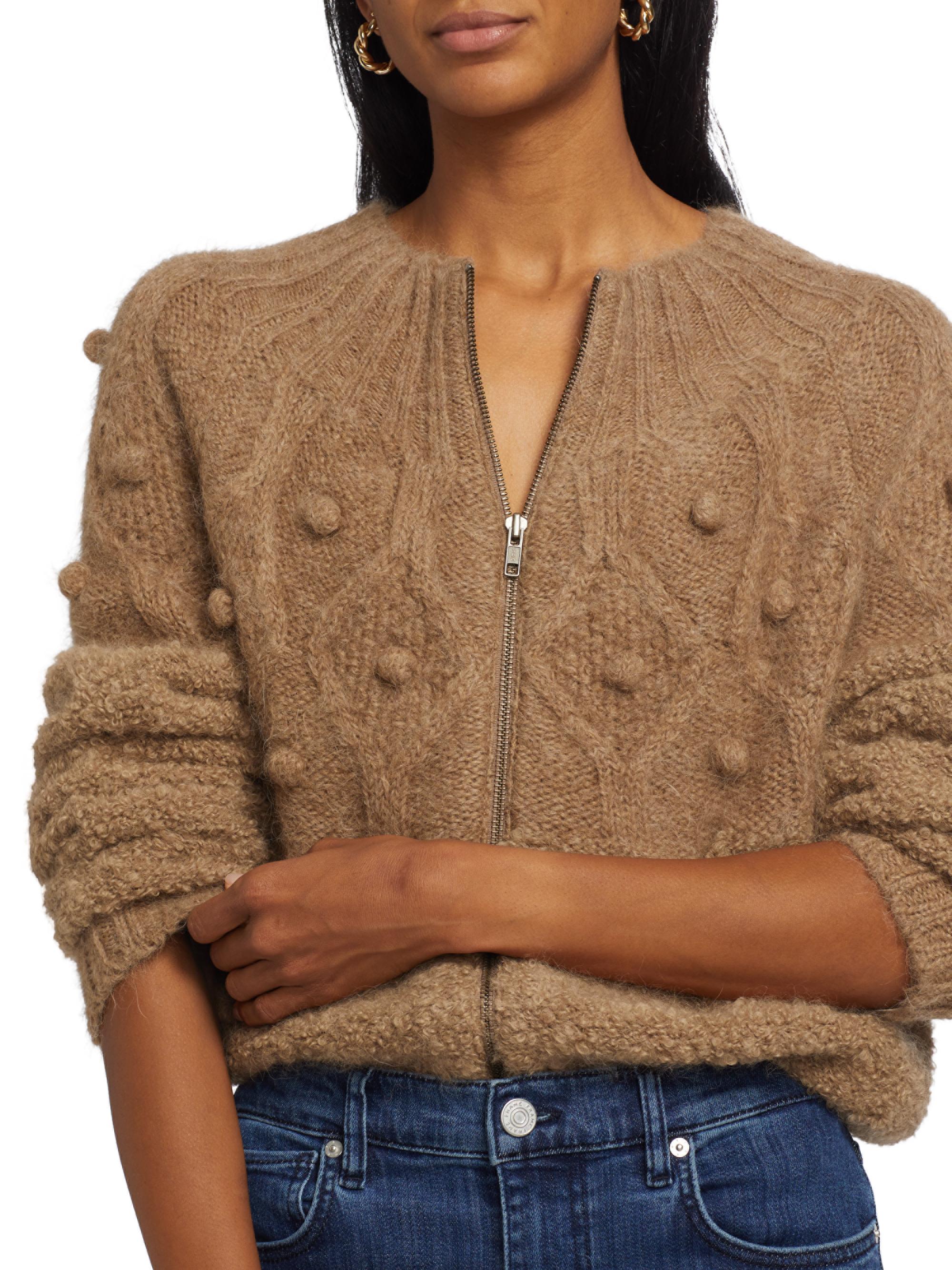 JEANASIS【eL】3G Popcorn Zip Cardigan FRAME Popcorn Zip Cardigan | Shopbop