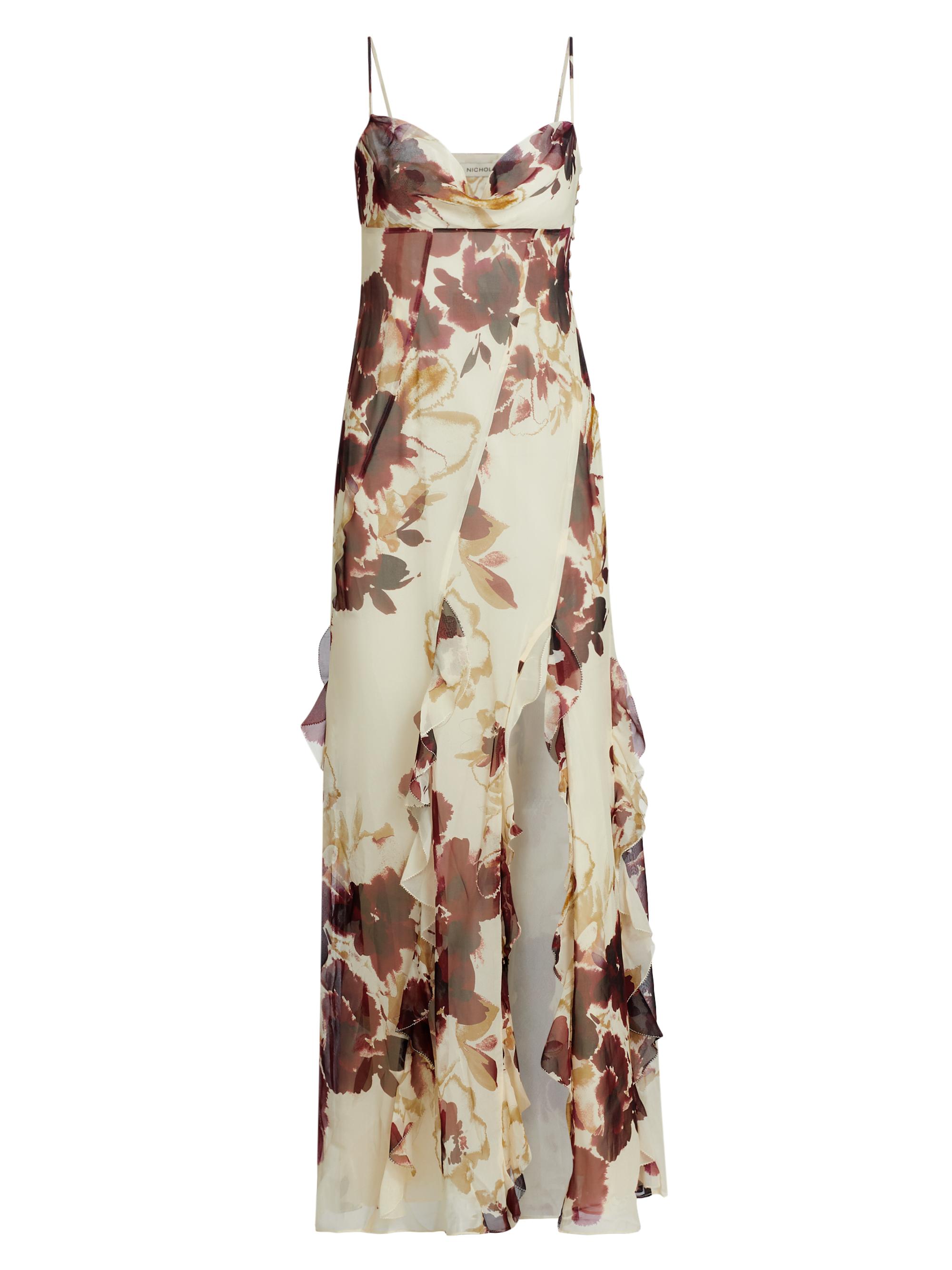 Nicholas the Label Kamila Ruffled Floral Silk Gown | Saks Fifth Avenue