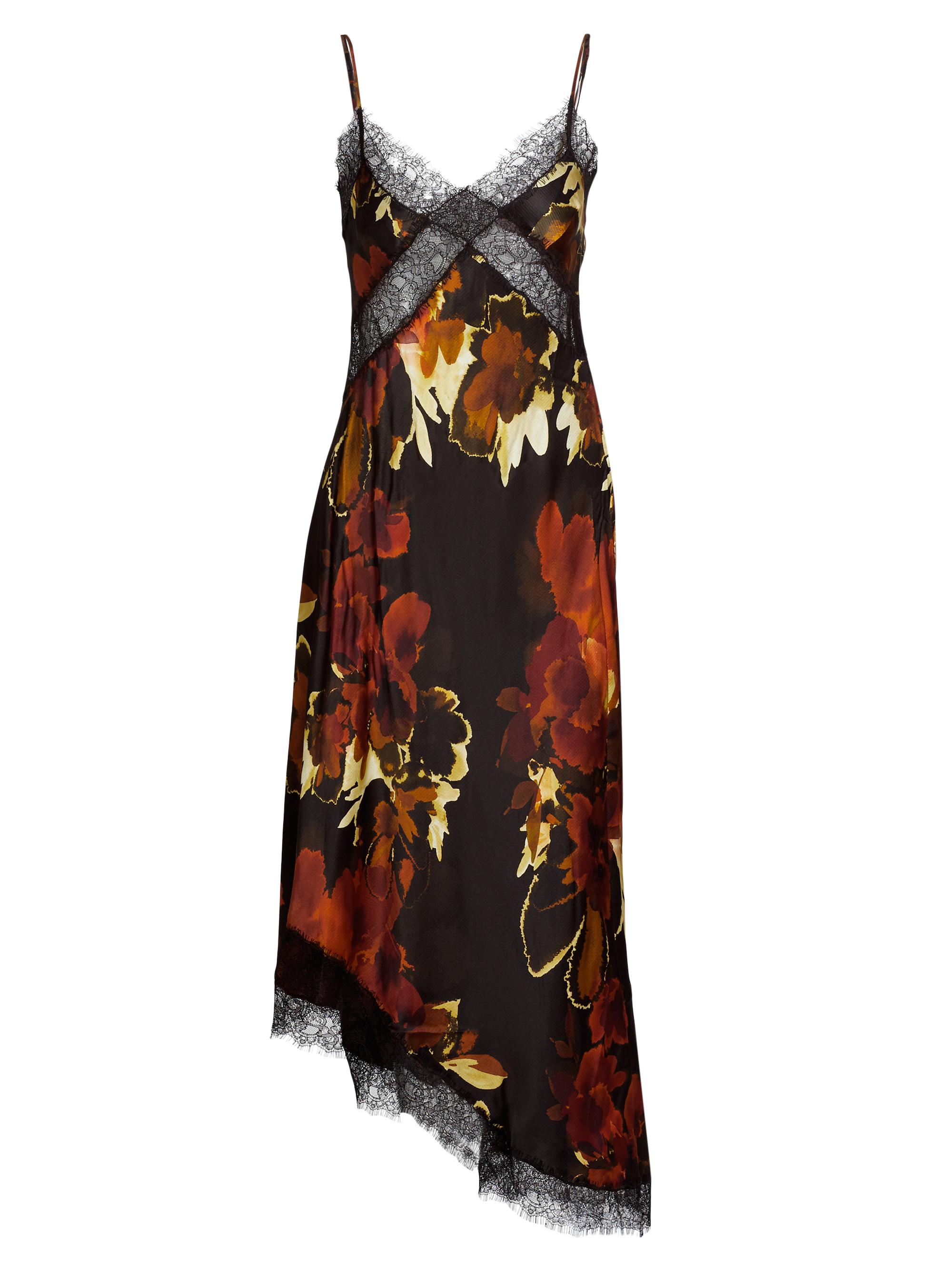 Nicholas the Label Juliette Lace-Trimmed Floral Midi-Dress | Saks