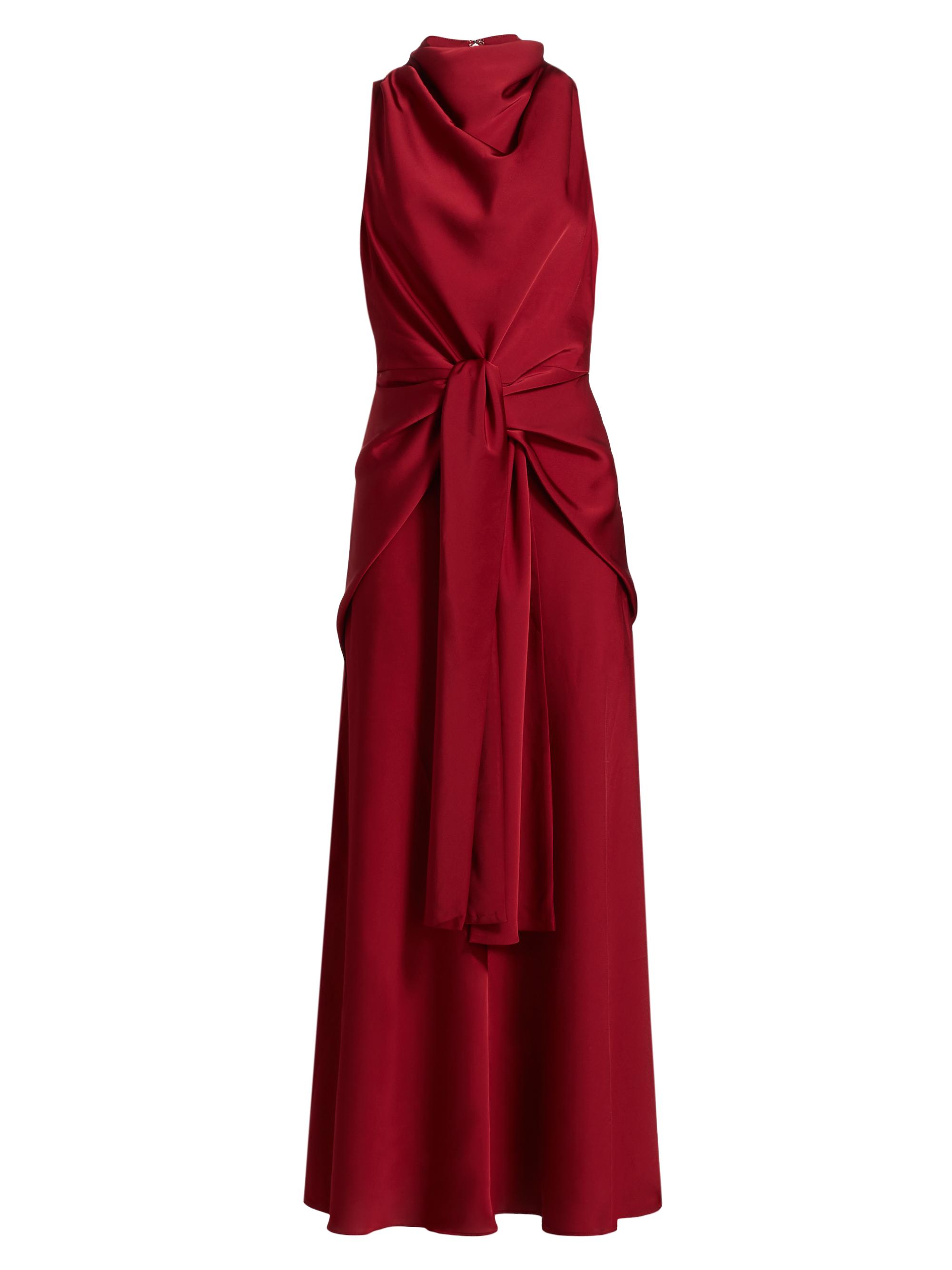 Nicholas the Label Women's Esmara Tie-Waist Sleeveless Maxi Dress - Bordeaux