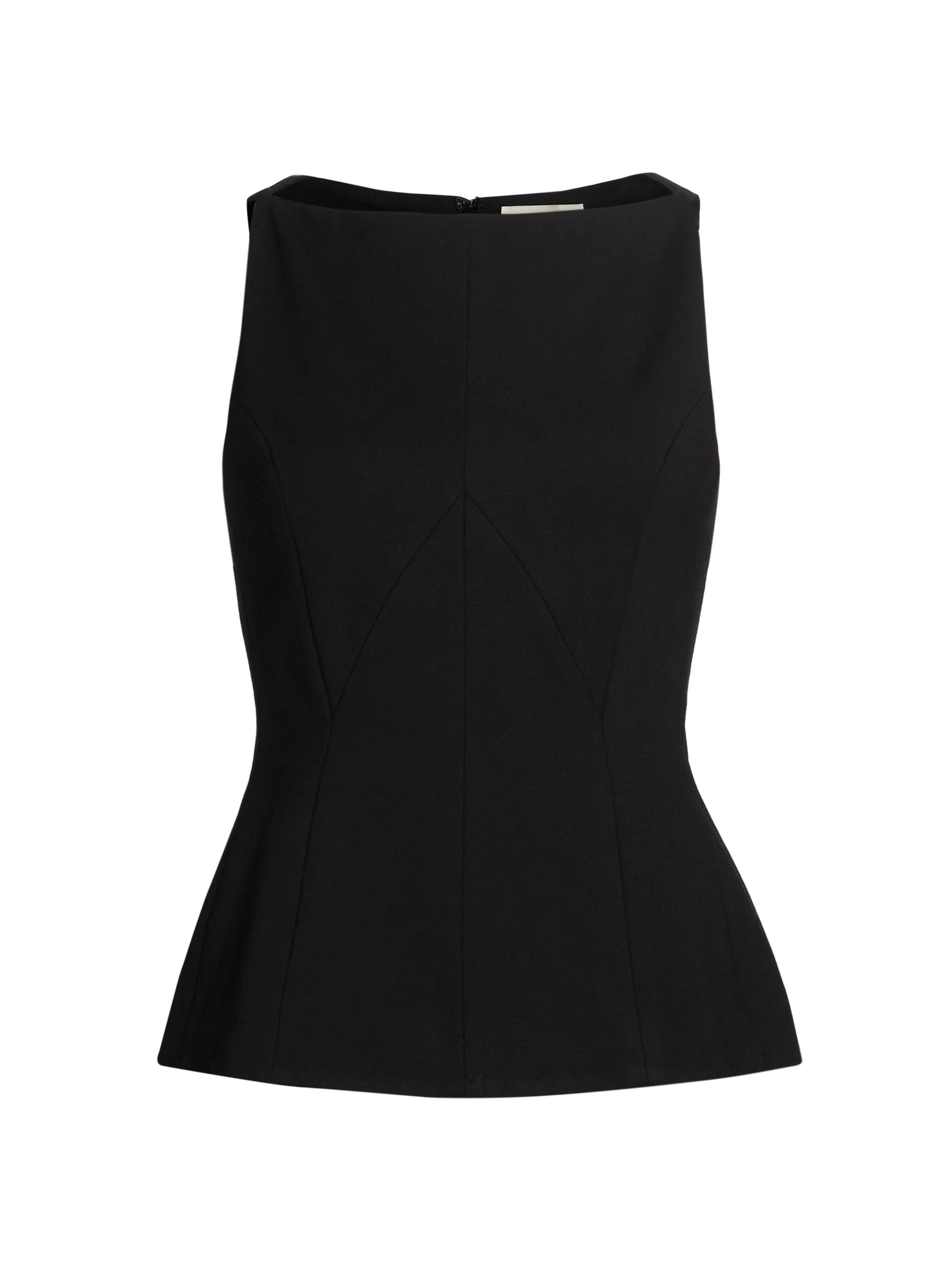 Nicholas the Label Women's Simmy Ponte Peplum Top - Black