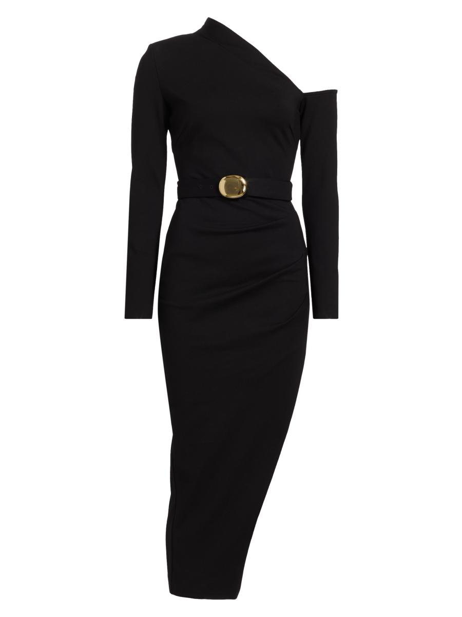 ワンピース NICHOLAS Midi Dress Nicholas the Label Shiloh One-Shoulder Belted Midi-Dress