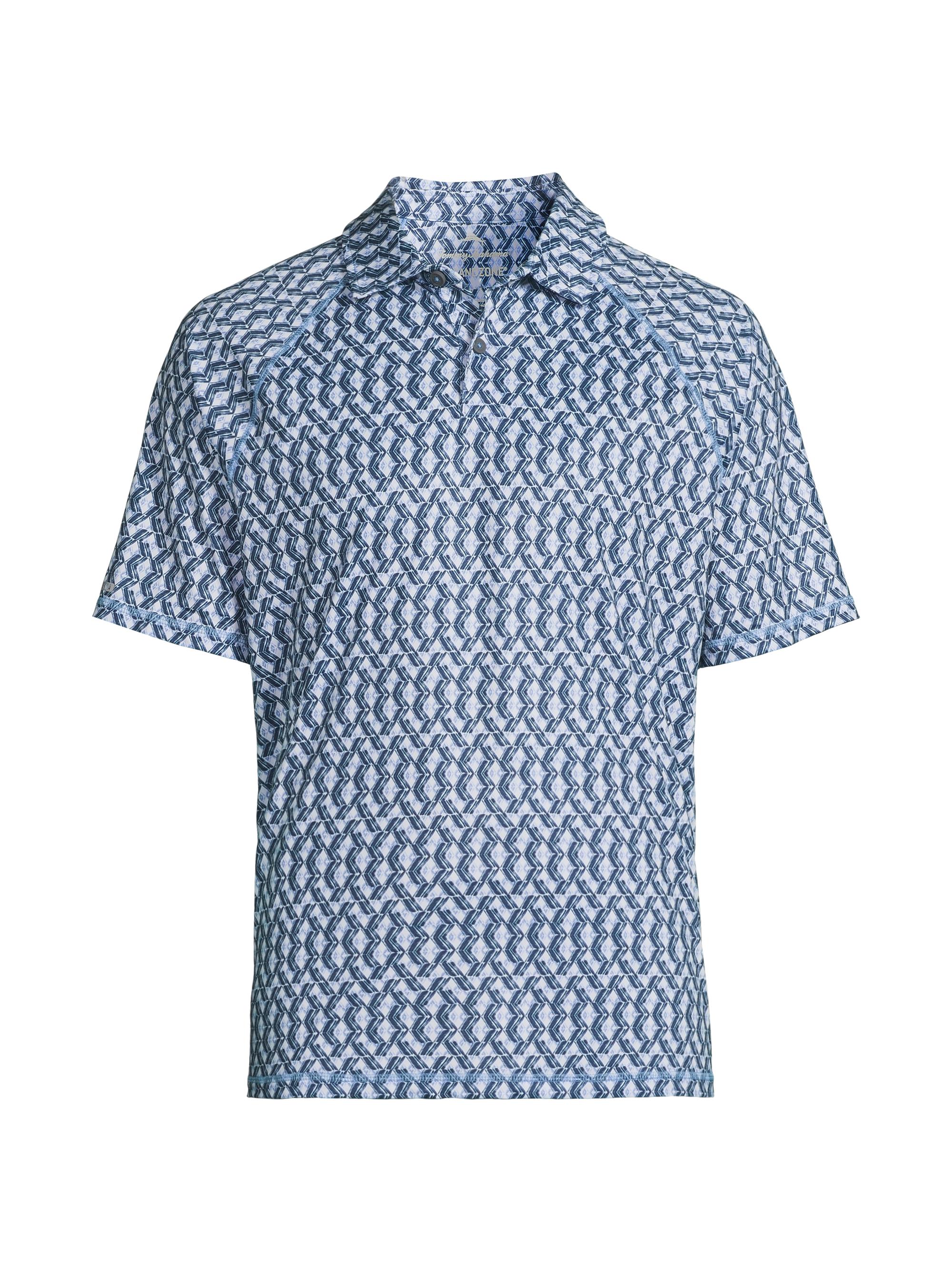 Tommy Bahama Men's Fresco Geo Palm Shirt - Deep Space