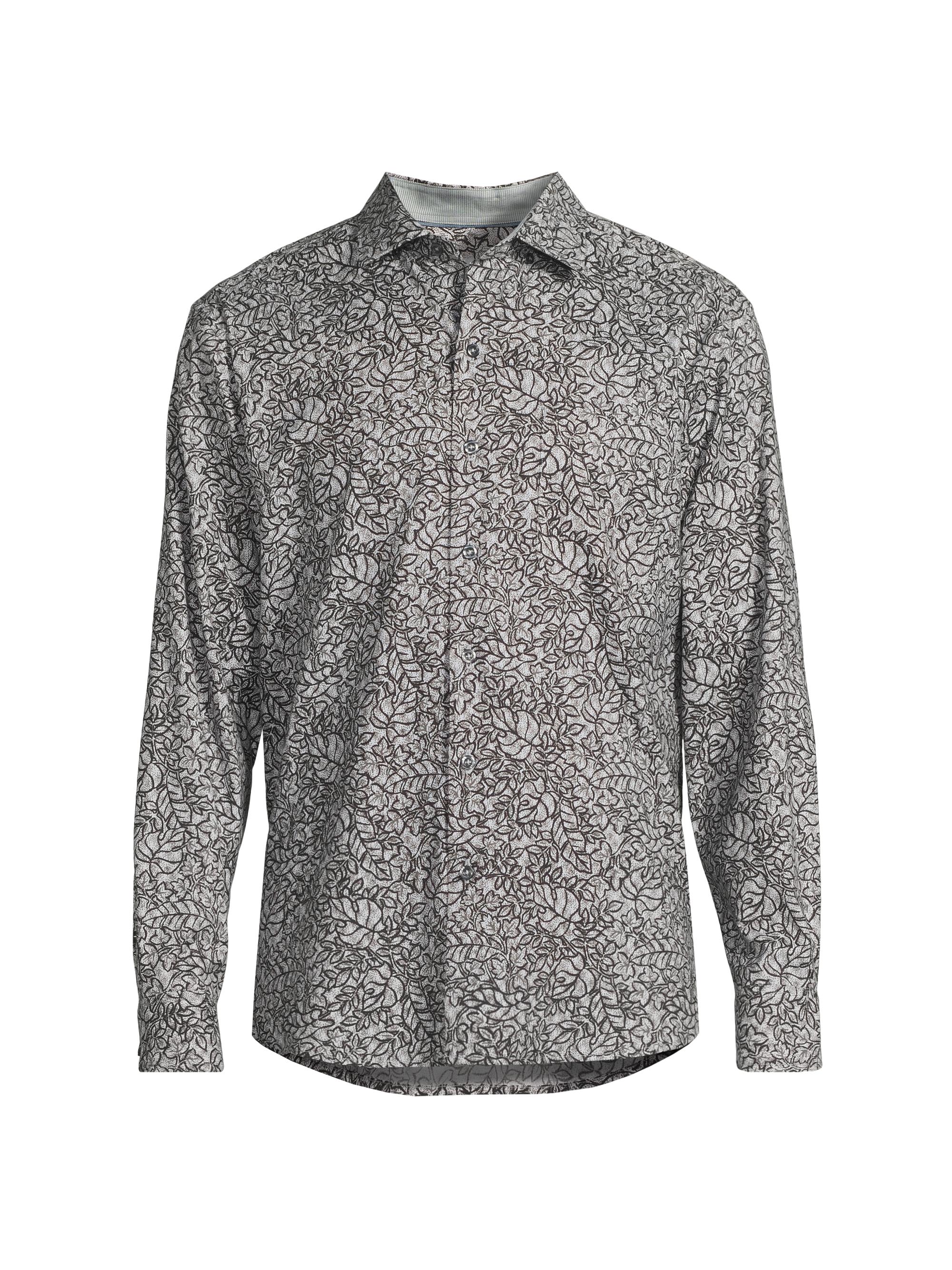 Tommy Bahama Men's Lazlo Seaside Soiree Shirt - Gunmetal