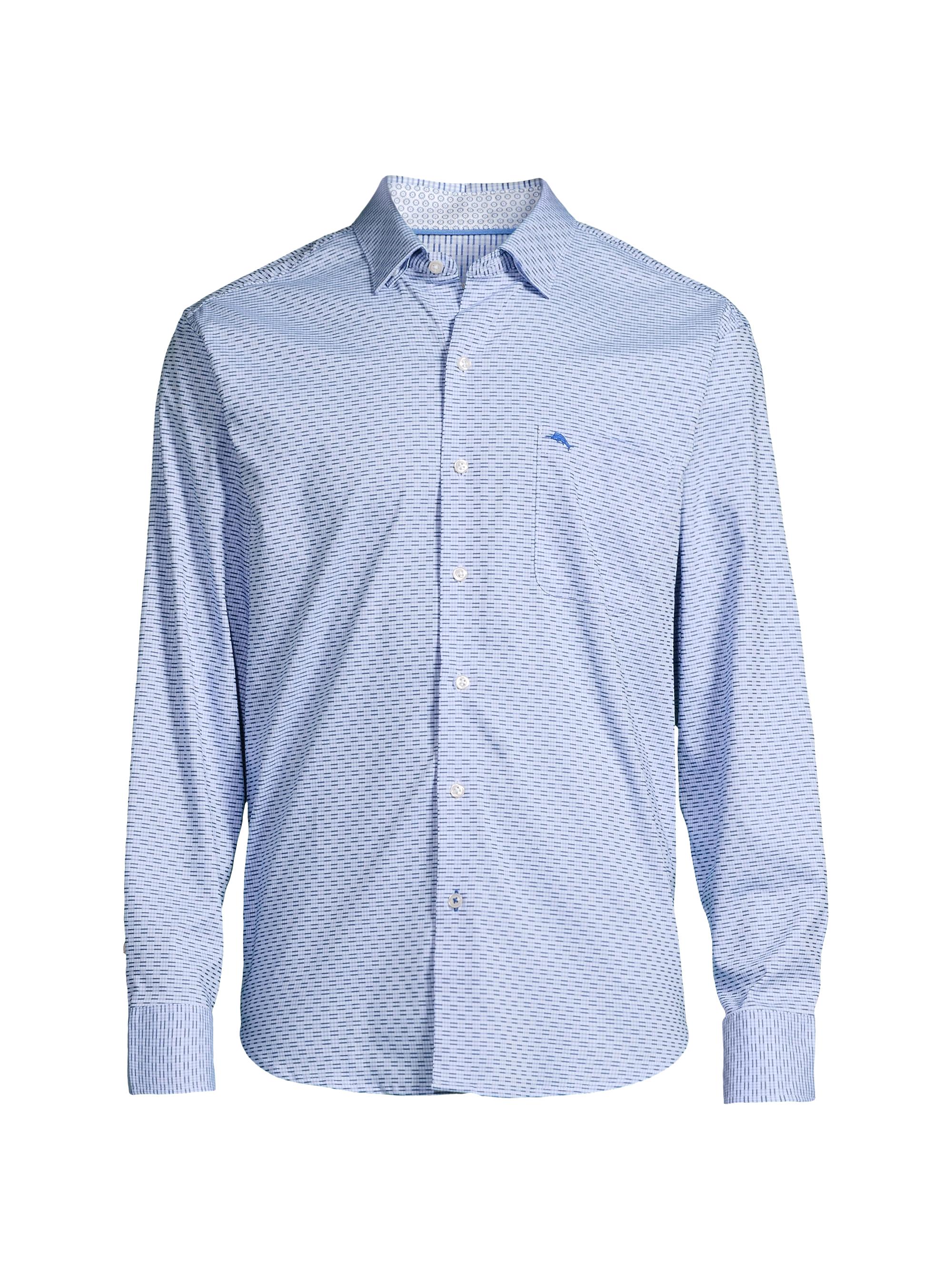 Tommy Bahama Men's Sarasota Stretch Ventura Isles Shirt - Blue