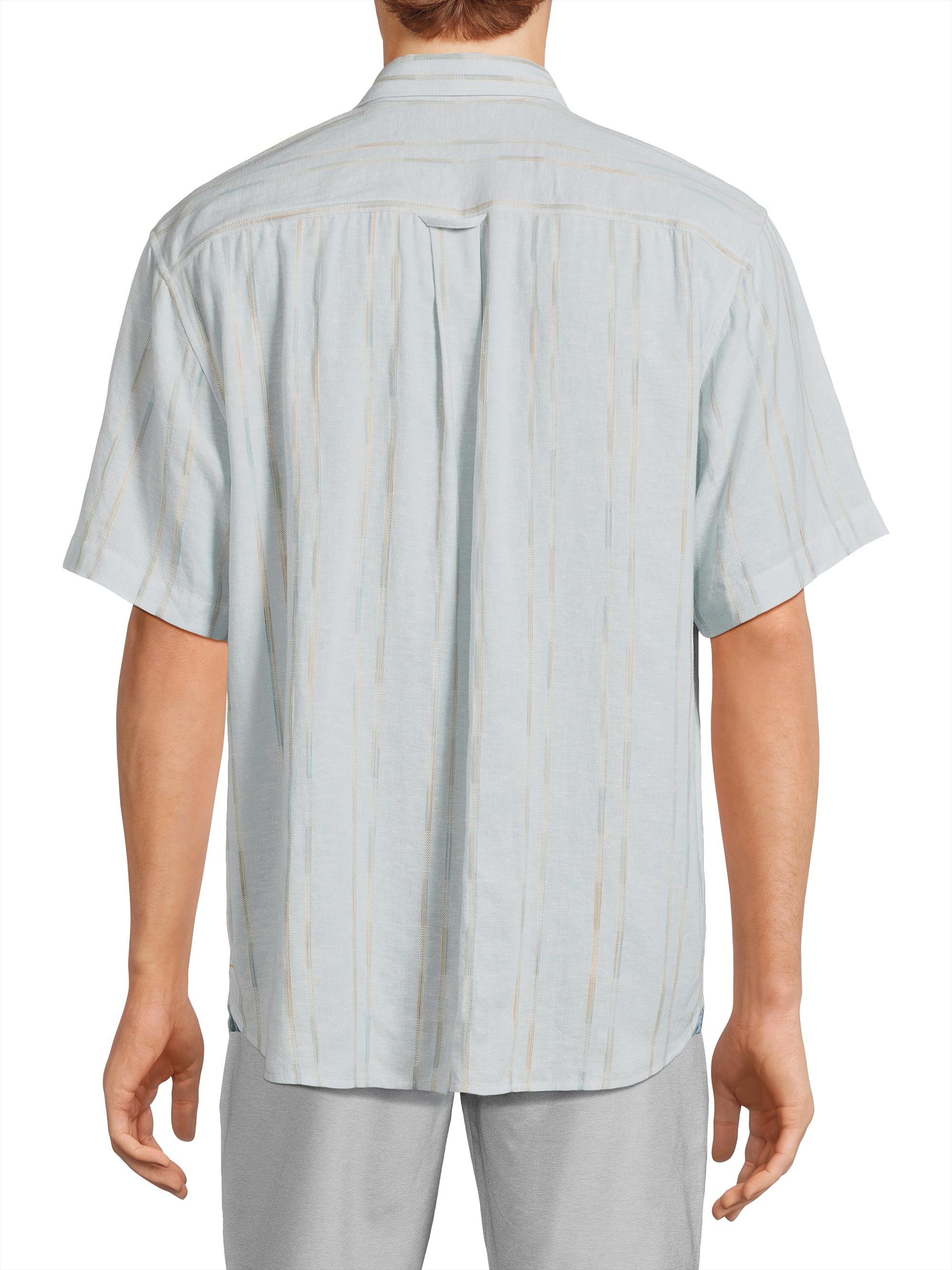 Tommy Bahama Men's Sonora Stripe Button-Front Shirt - Dew Drop | Thumbnail 5