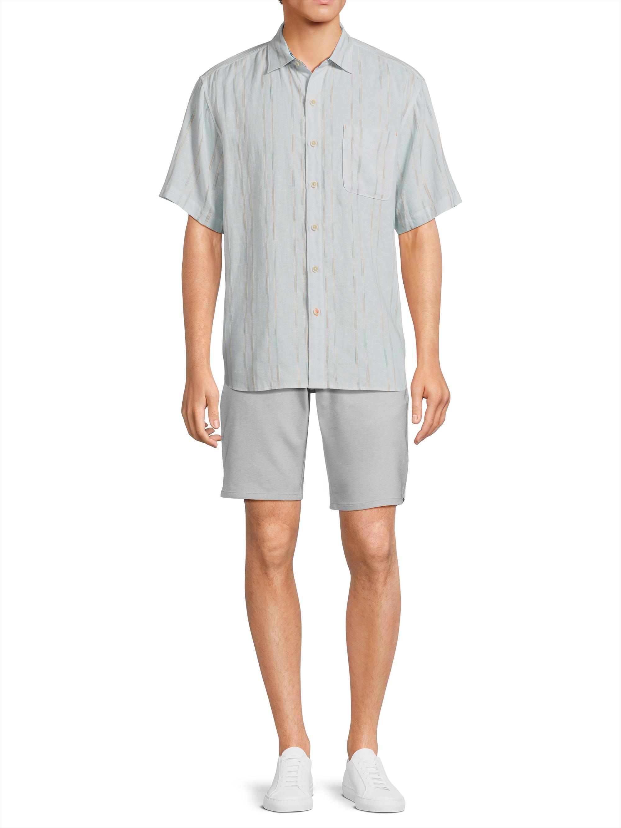 Tommy Bahama Men's Sonora Stripe Button-Front Shirt - Dew Drop | Thumbnail 2