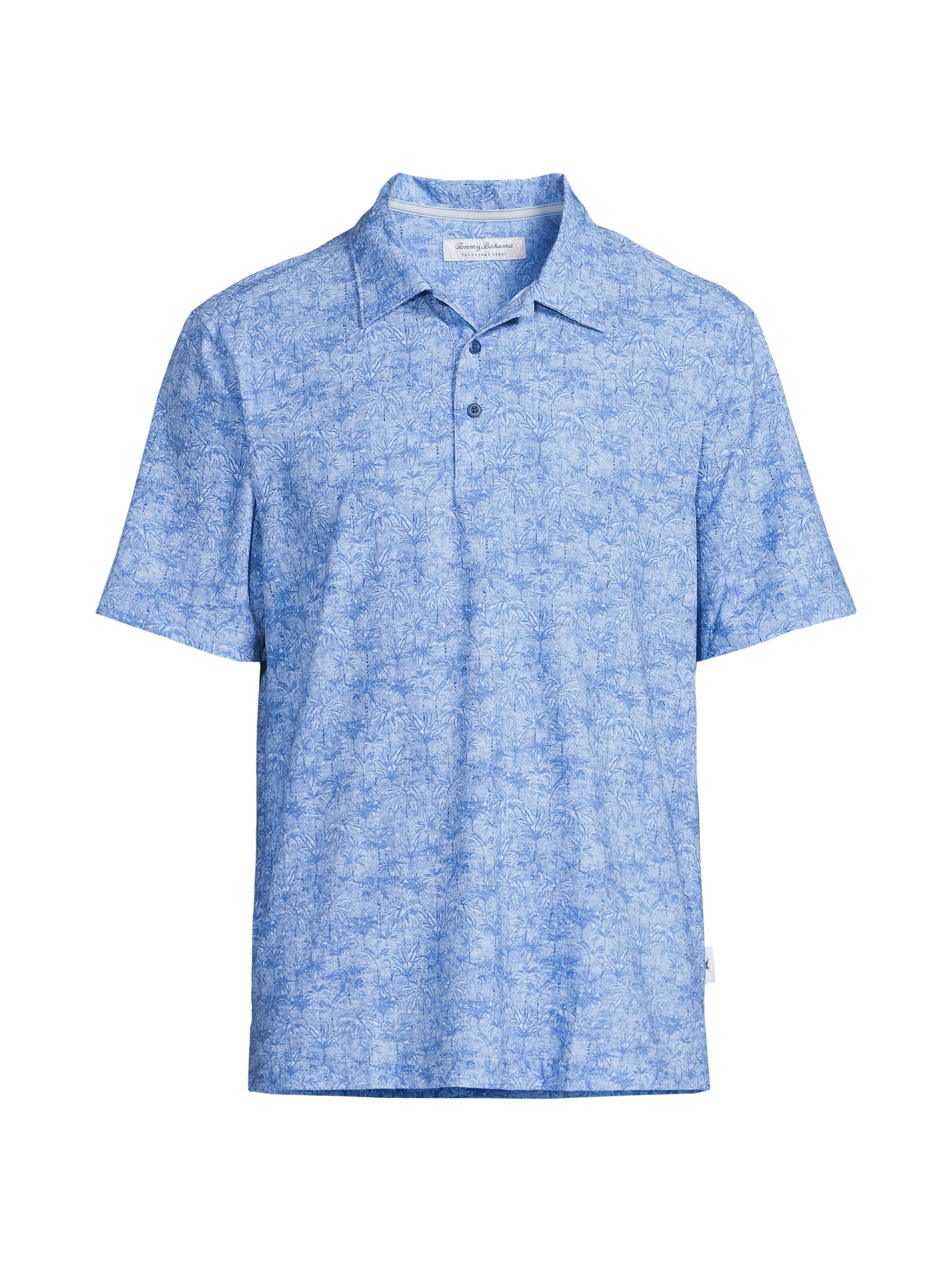 Tommy Bahama Men's Bahama Coast Palm Retreat Polo Shirt - Cabo Blue