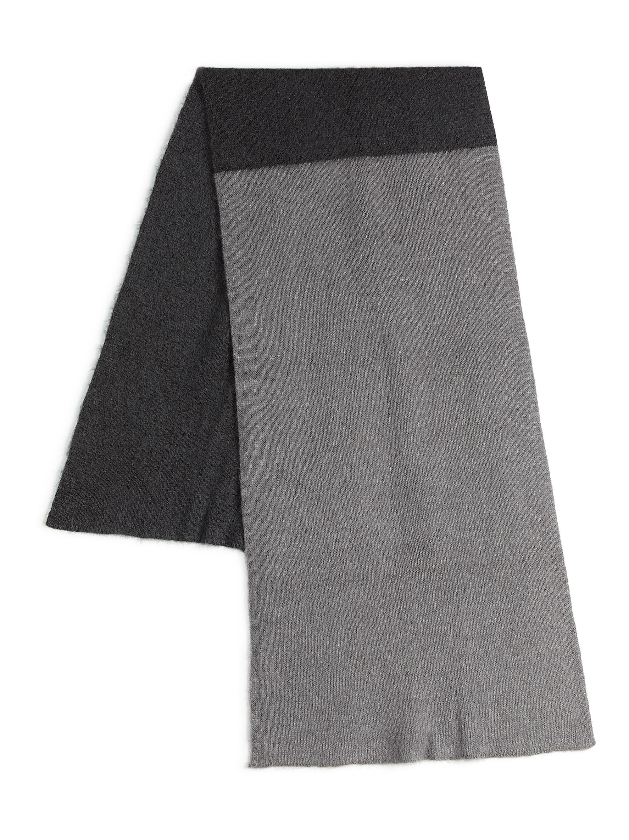 Saks Fifth Avenue Men's Solid Brushed Scarf Grey