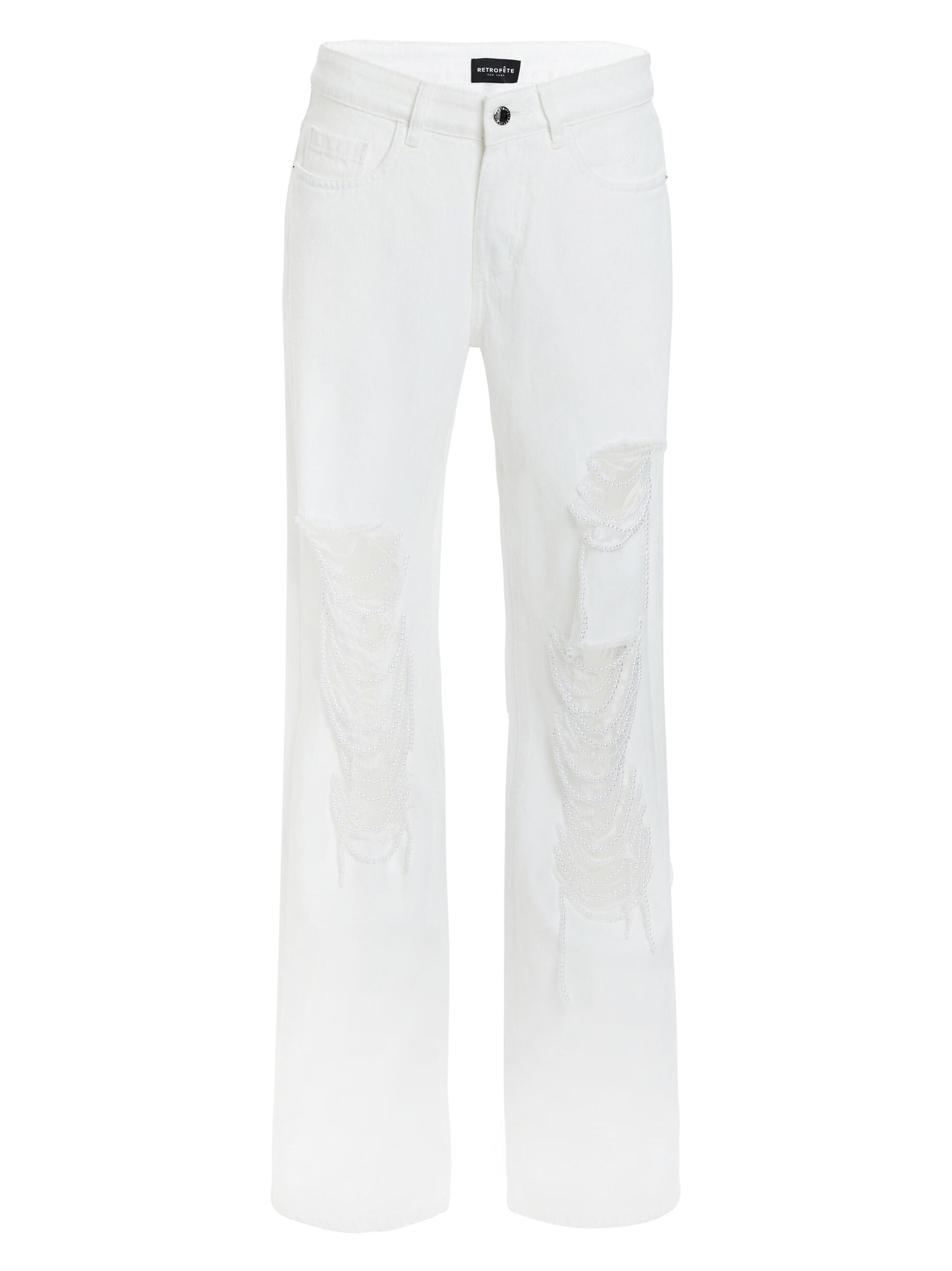Retrofête Women's Madison Jeans - Pearl White
