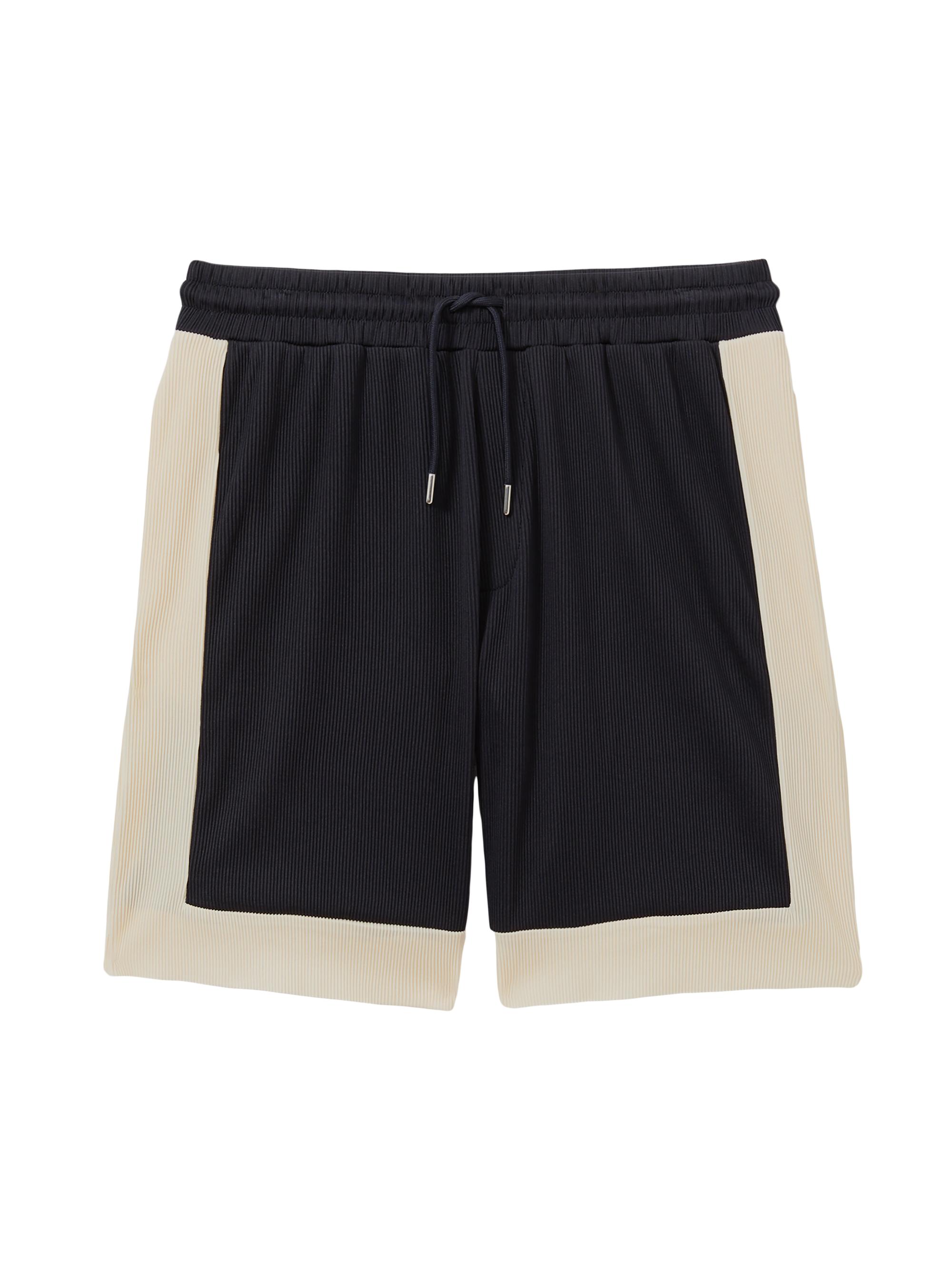 Reiss Men's Pico Knit Drawstring Shorts - Offwhite Navy