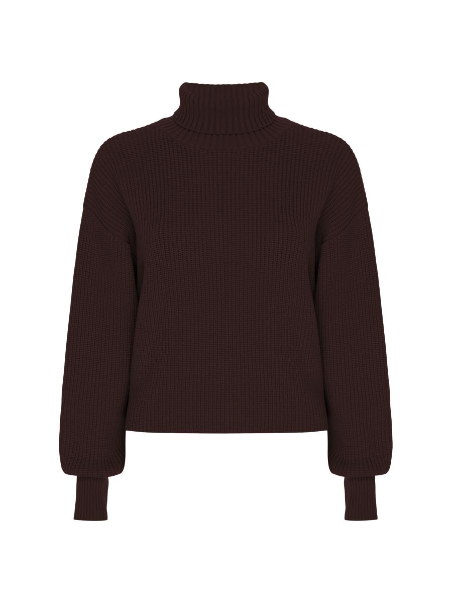 Good American Heavy Cozy Rib-Knit Turtleneck Sweater | Saks