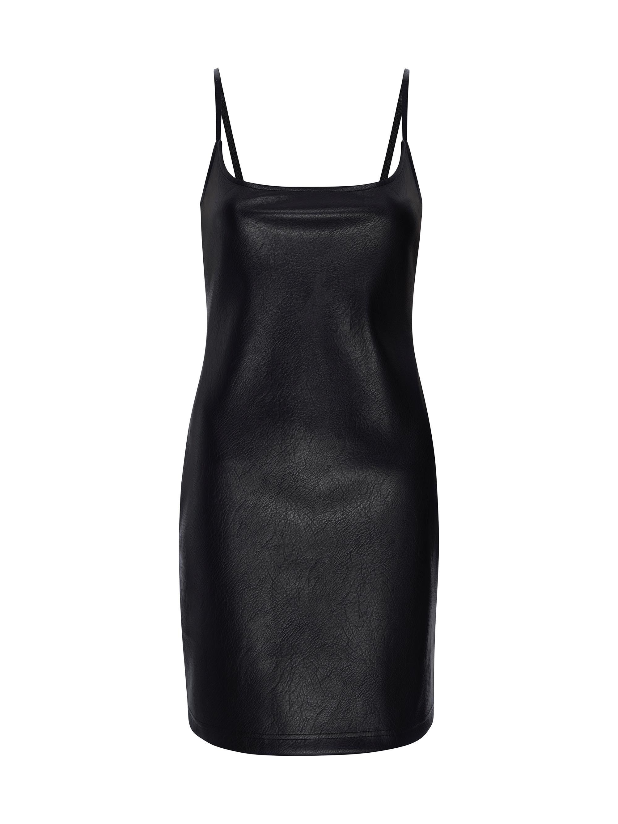 Good American Women's Faux Leather Body-Con Minidress - Black