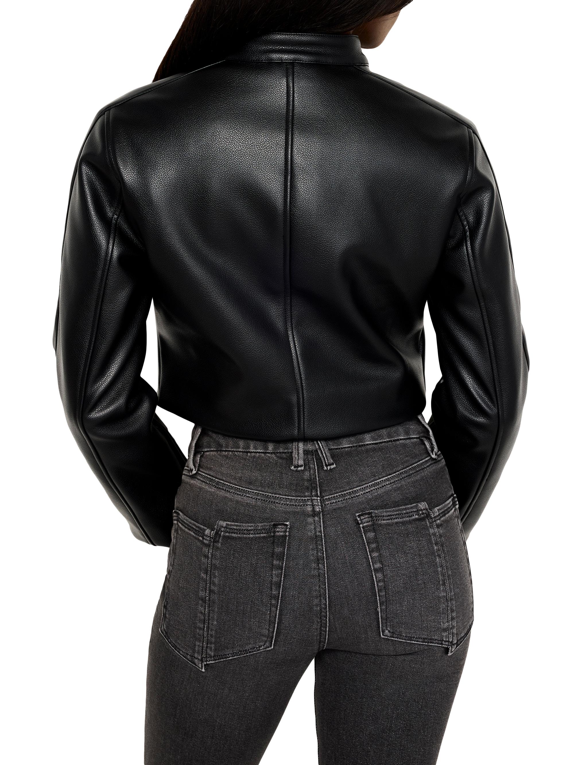 Good American Faux Leather Moto Jacket | Saks Fifth Avenue