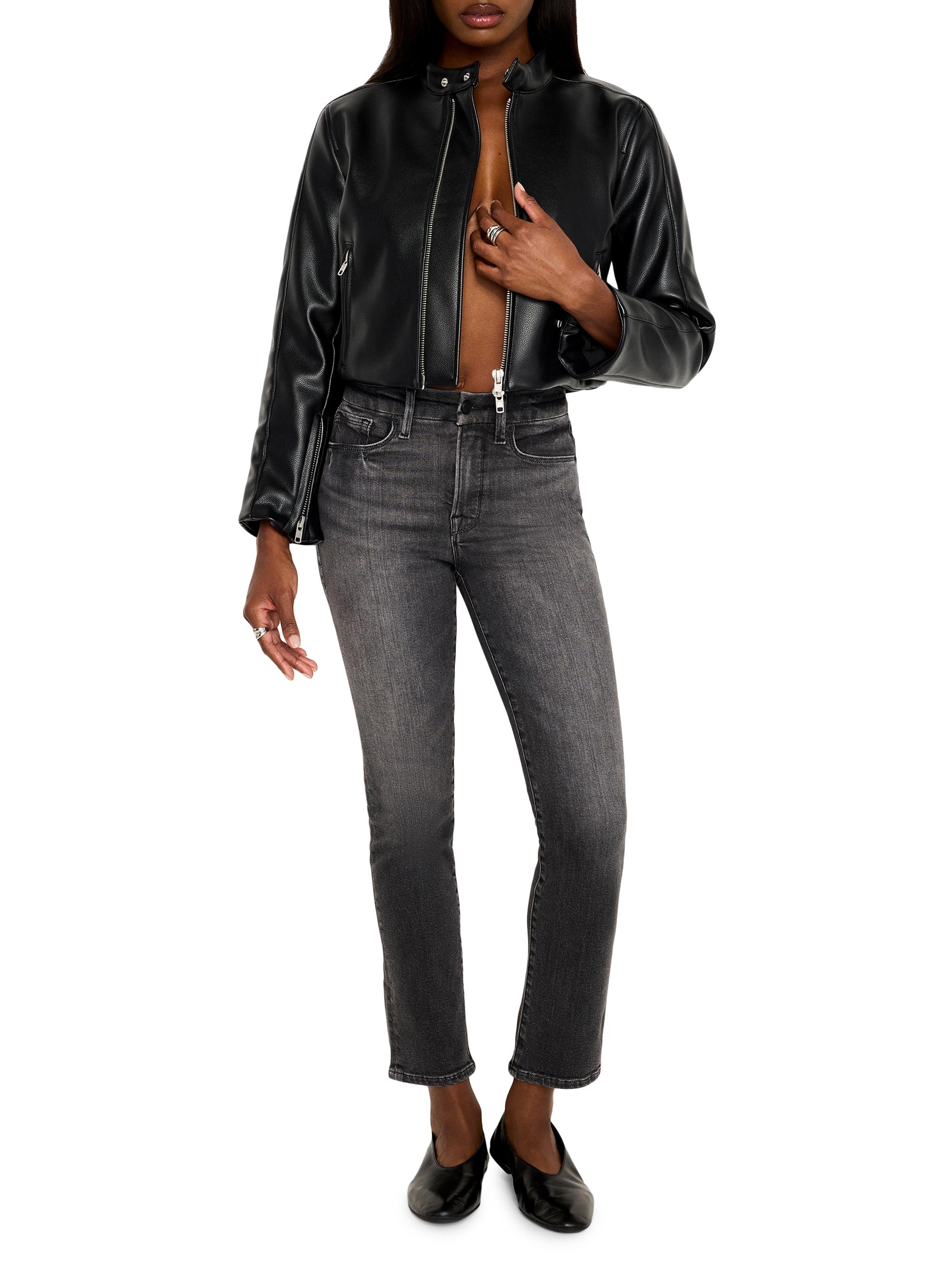 Good American Faux Leather Moto Jacket | Saks Fifth Avenue