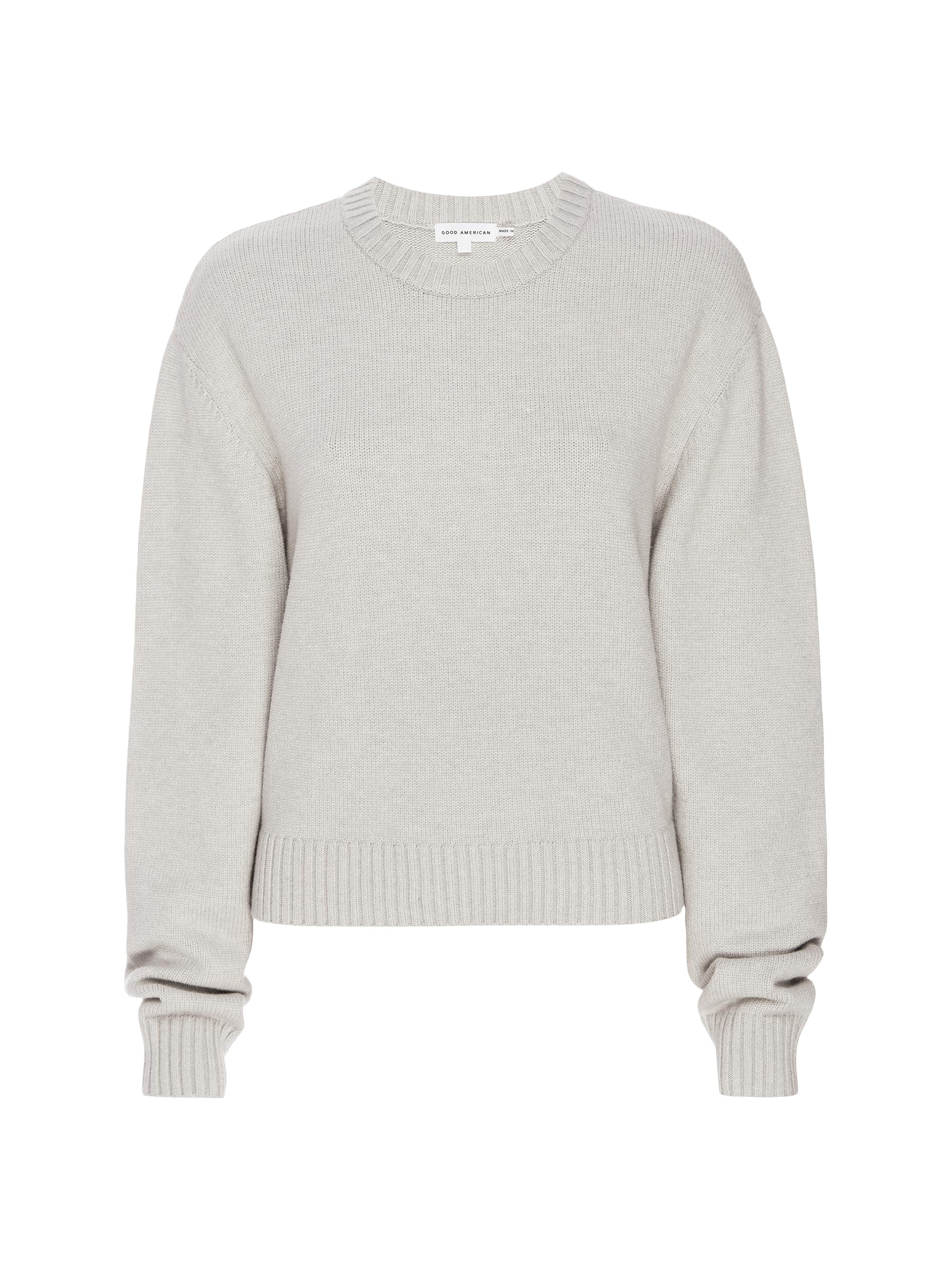 Good American Women's Heavy Cozy Sweater - Heather Grey