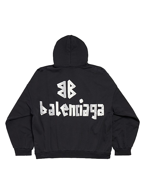 Shop Balenciaga New Tape Type Oversized Hoodie | Saks Fifth Shop Balenciaga New Tape Type Oversized Hoodie | Saks Fifth