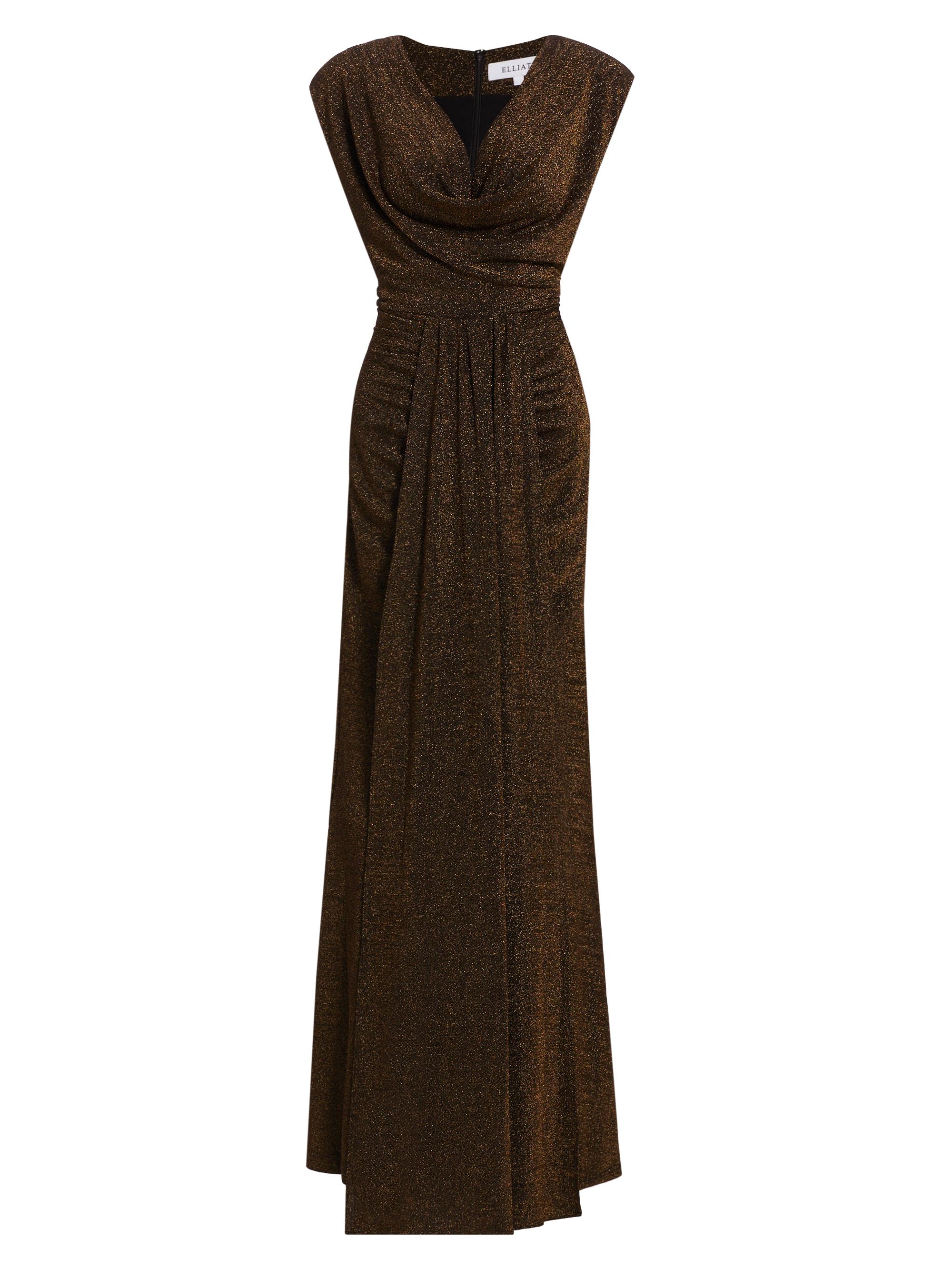 Elliatt Women's Nalani Metallic Maxi Dress - Black Gold