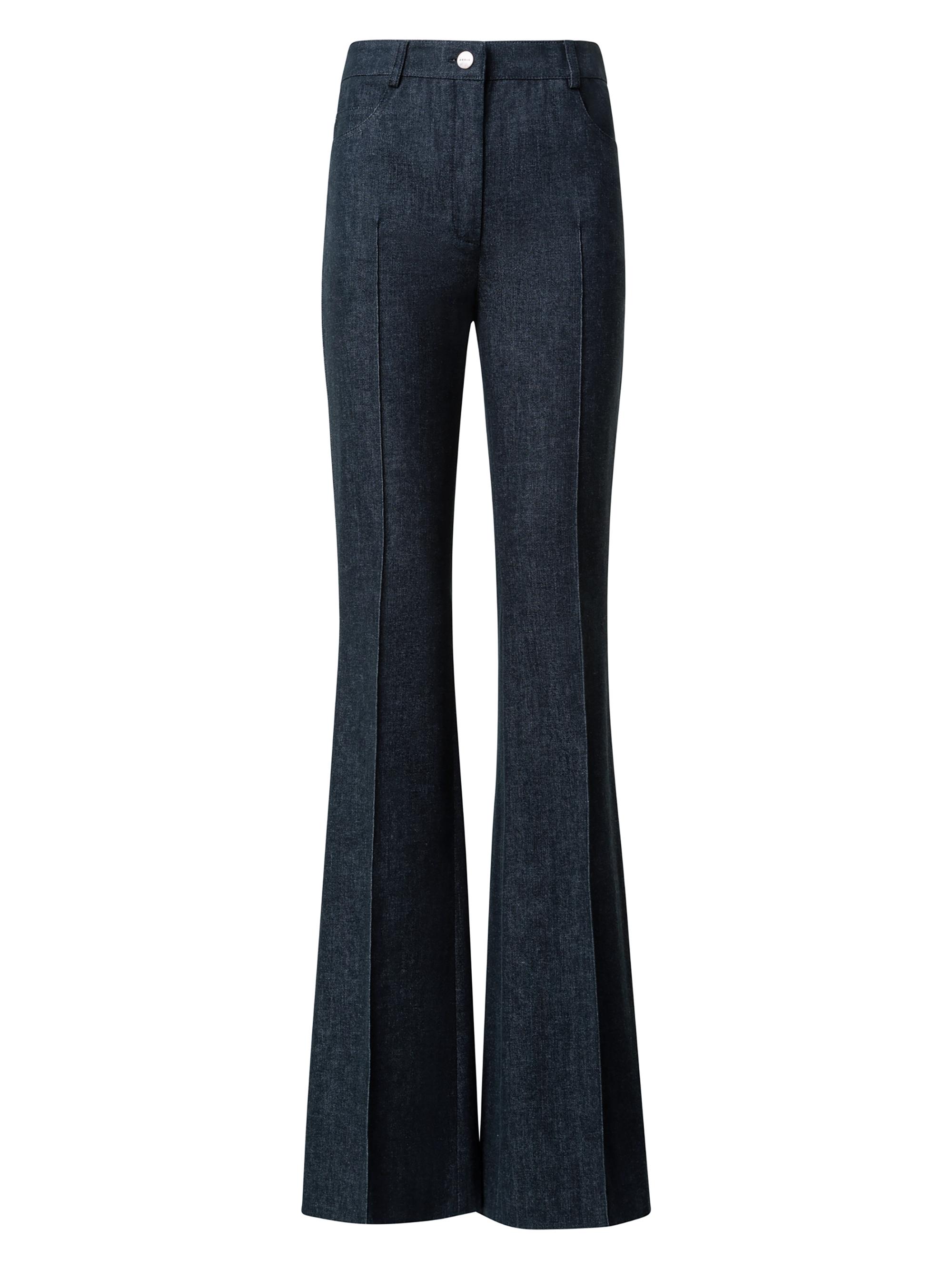 Akris Women's Farid Seamed Boot-Cut Jeans - Black