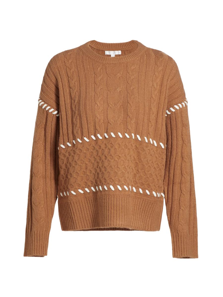 Design History Cable-Knit Whipstitch Sweater | Saks Fifth Avenue