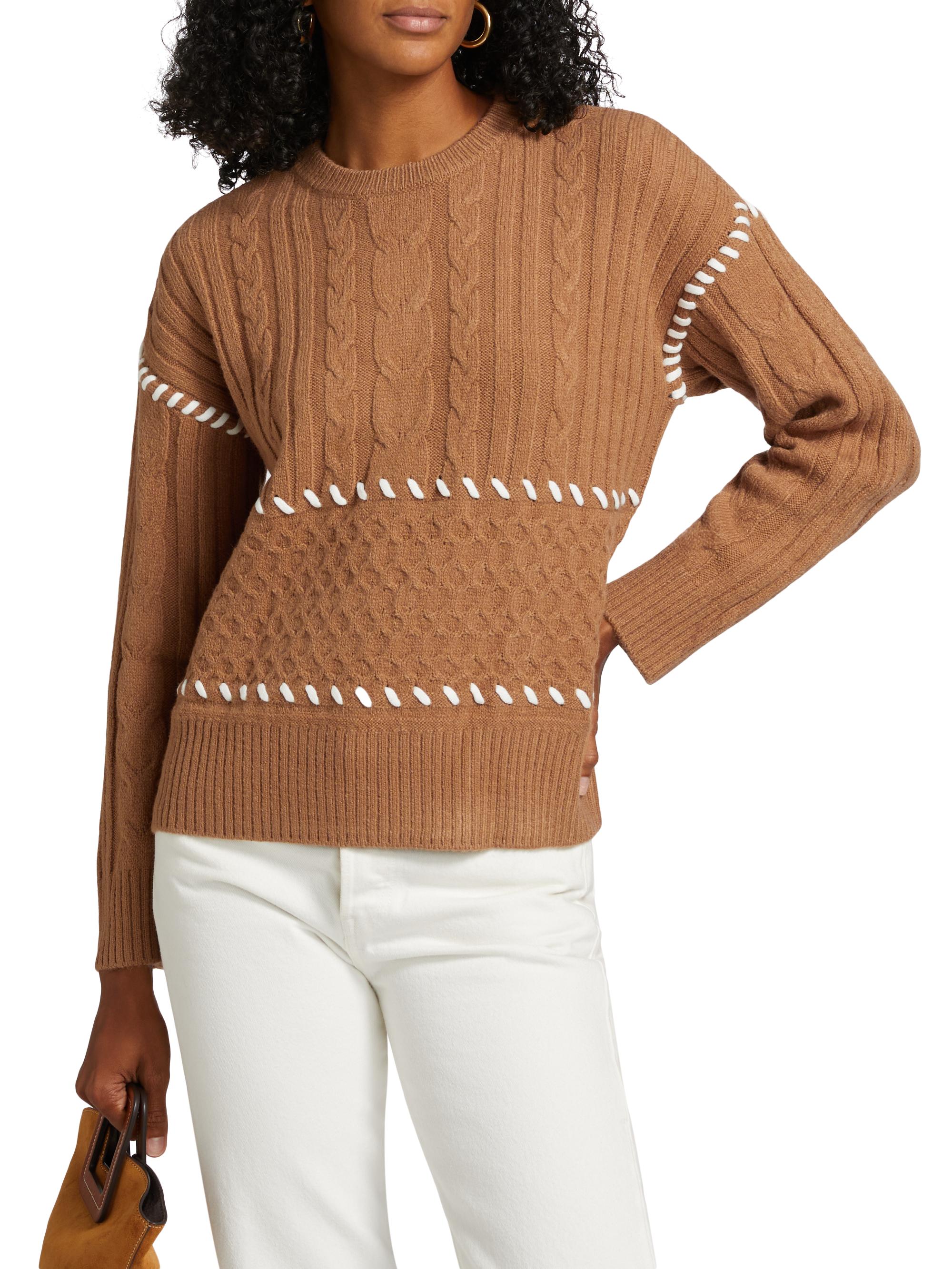 Design History Cable-Knit Whipstitch Sweater | Saks Fifth Avenue