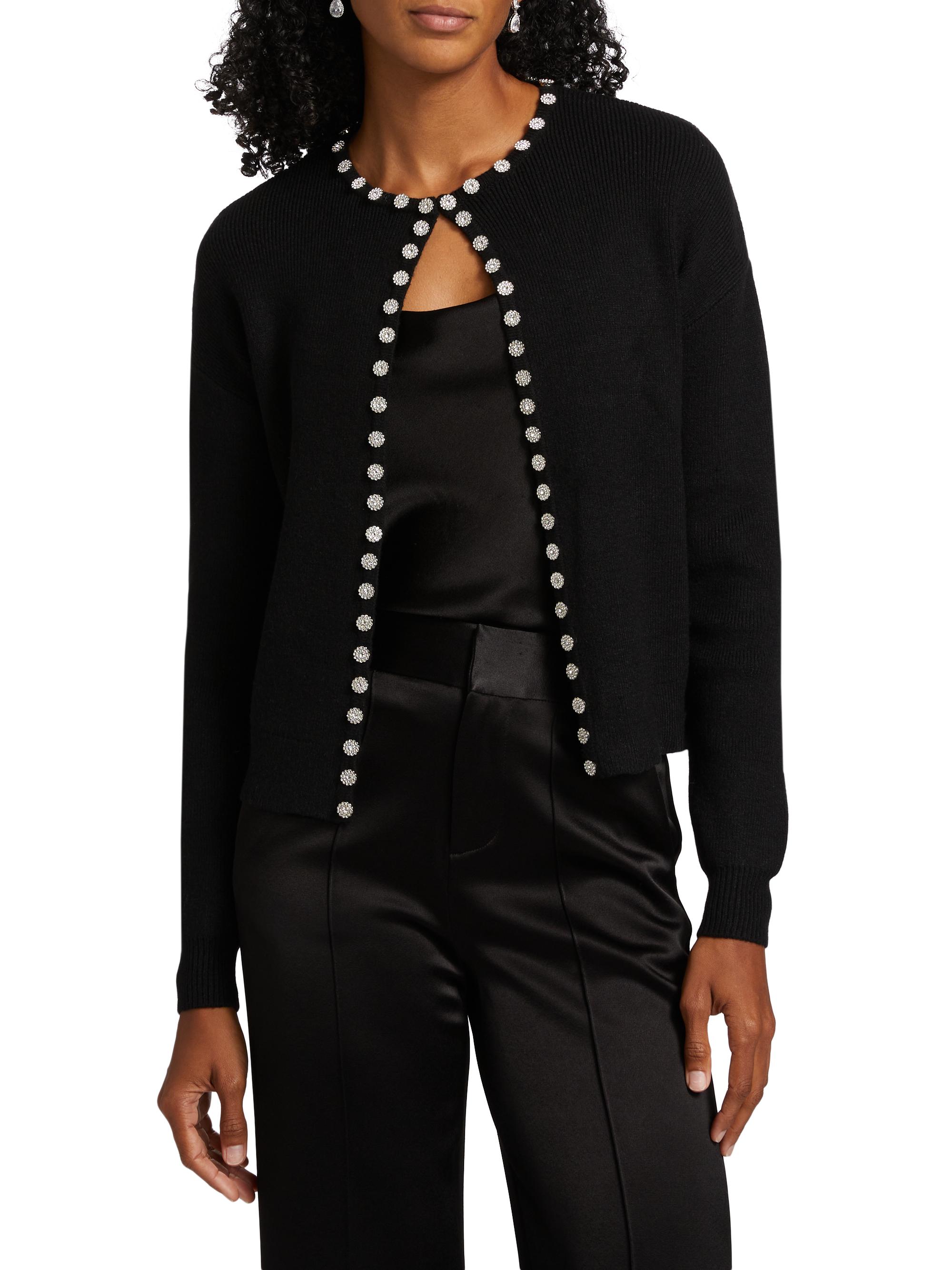 Design History Embellished Crewneck Cardigan | Saks Fifth Avenue