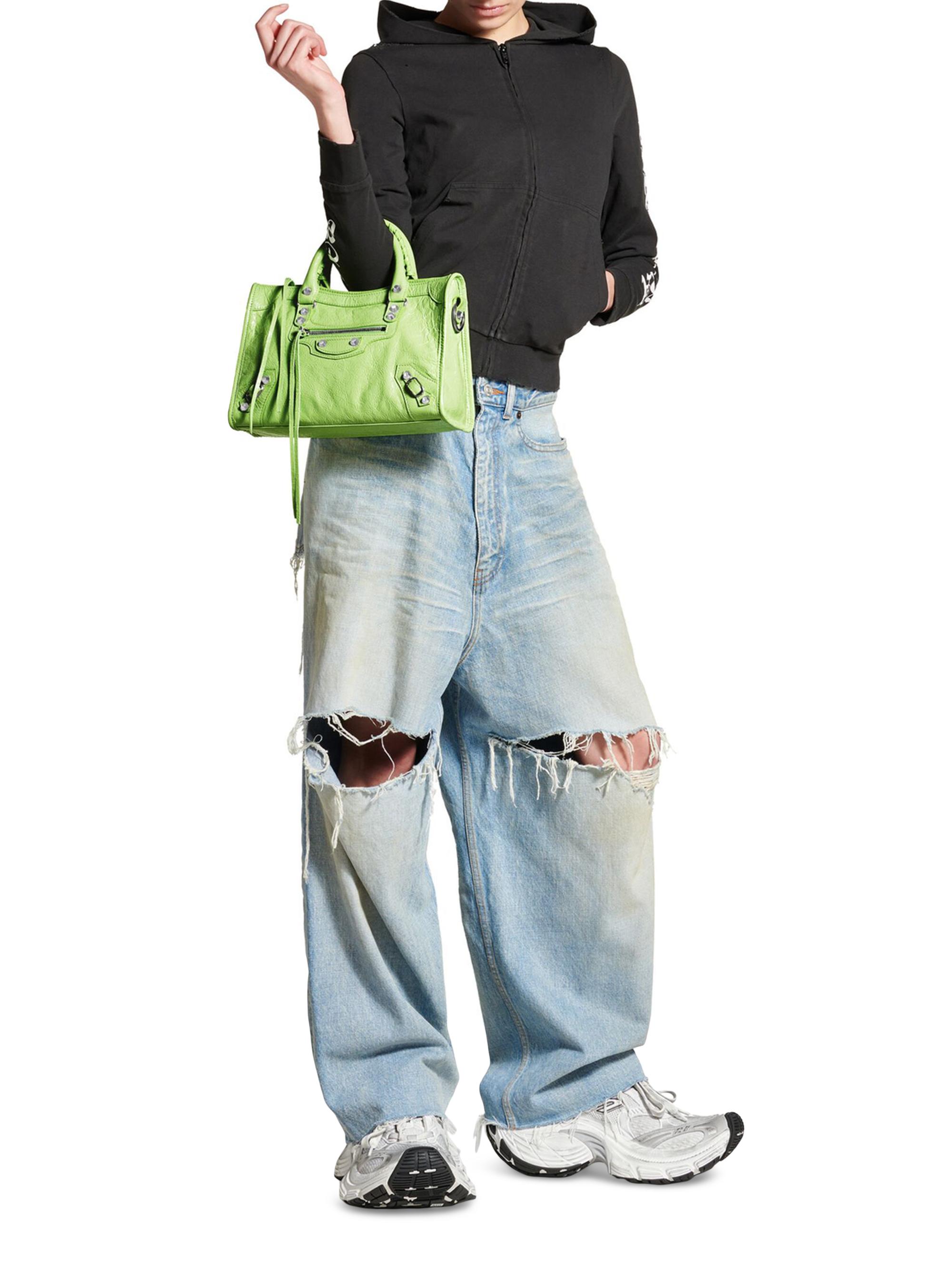 Balenciaga Women's Le City  Top Handle Bag - Green