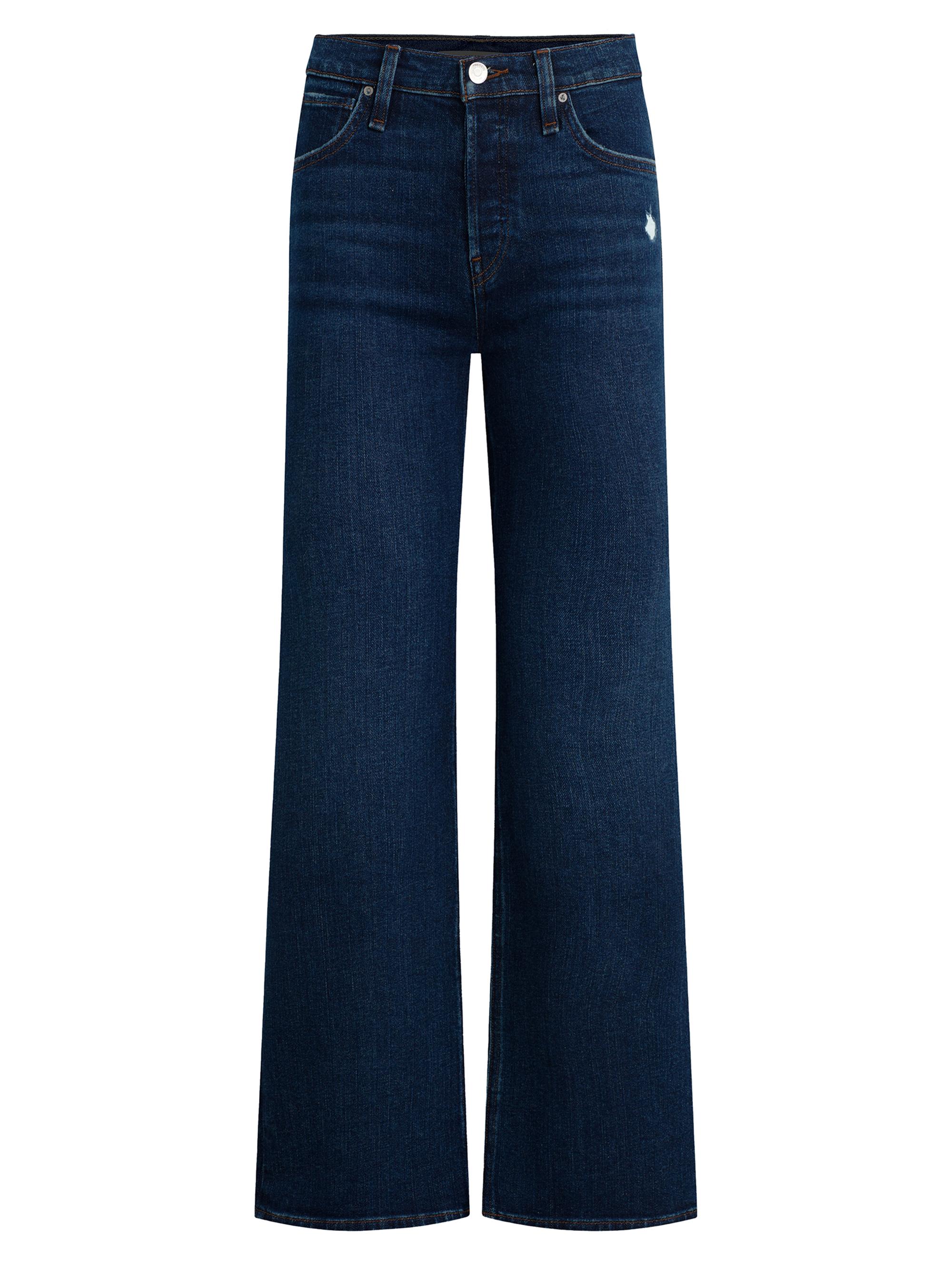Hudson Jeans Women's Rosie High-Rise Wide-Leg Jeans - Bonfire