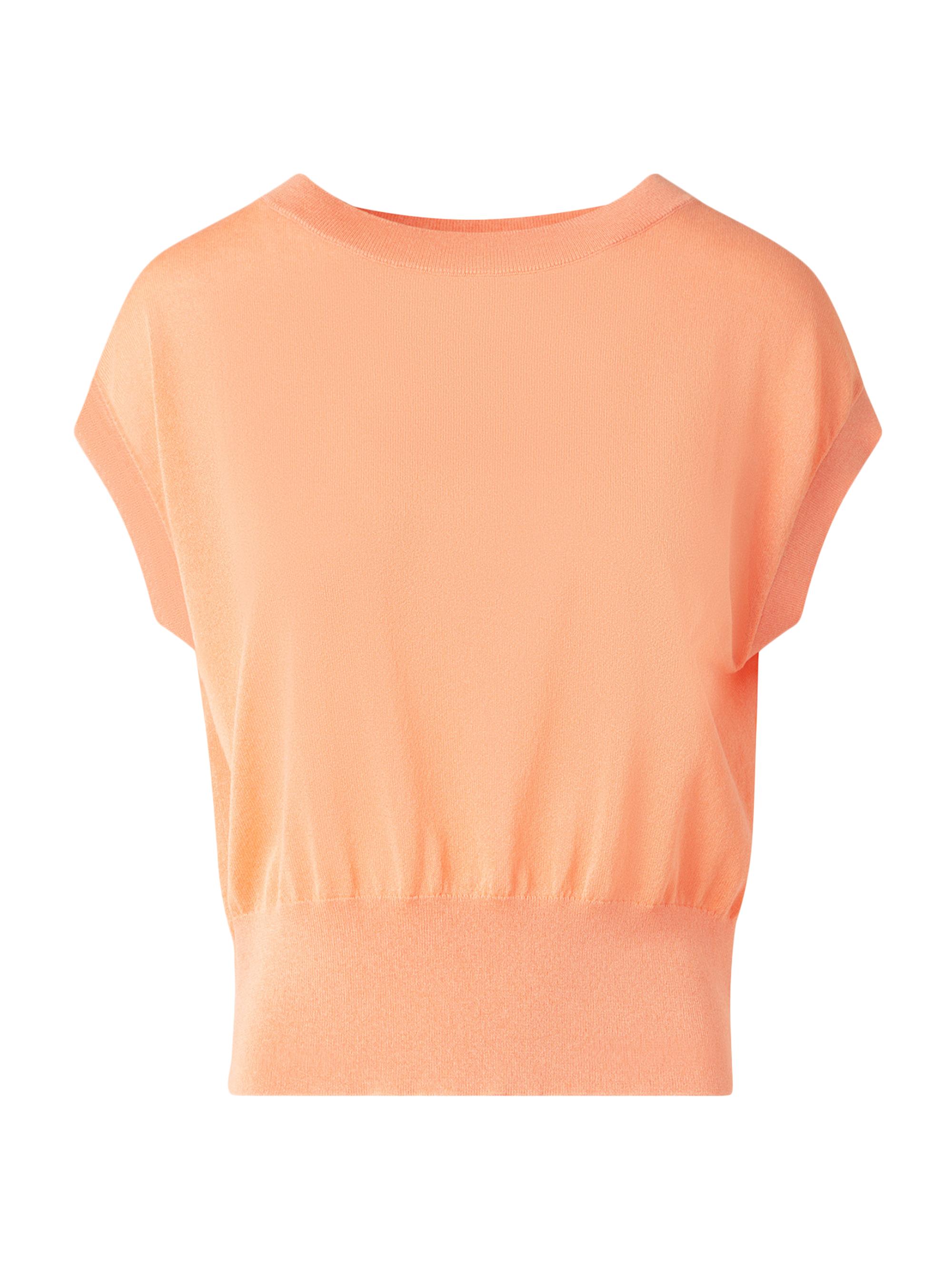 Akris punto Women's Boxy Sleeveless Sweater - Peach