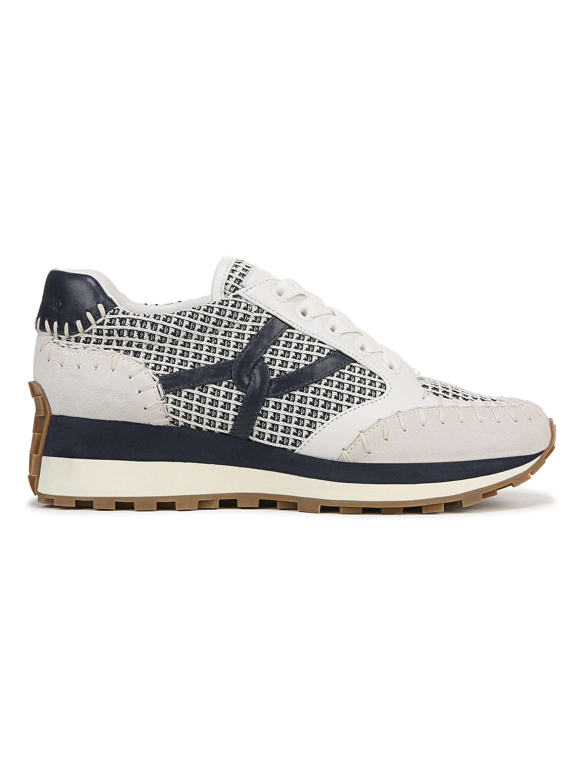 Veronica Beard Women's Valentina Mesh-2 Leather Sneakers - Navy White