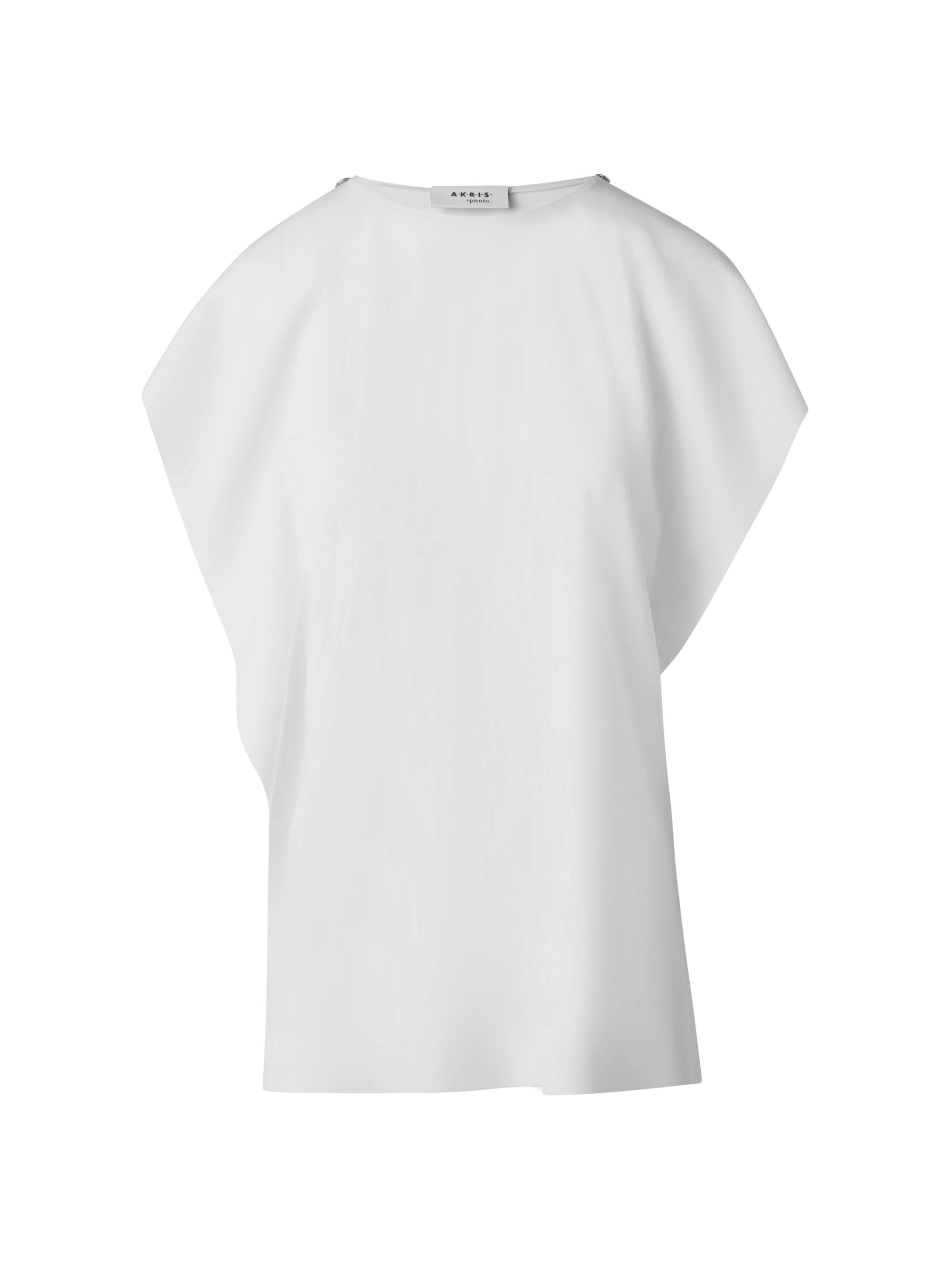 Akris punto Women's Sleeveless Ruffled Tank Blouse - Cream